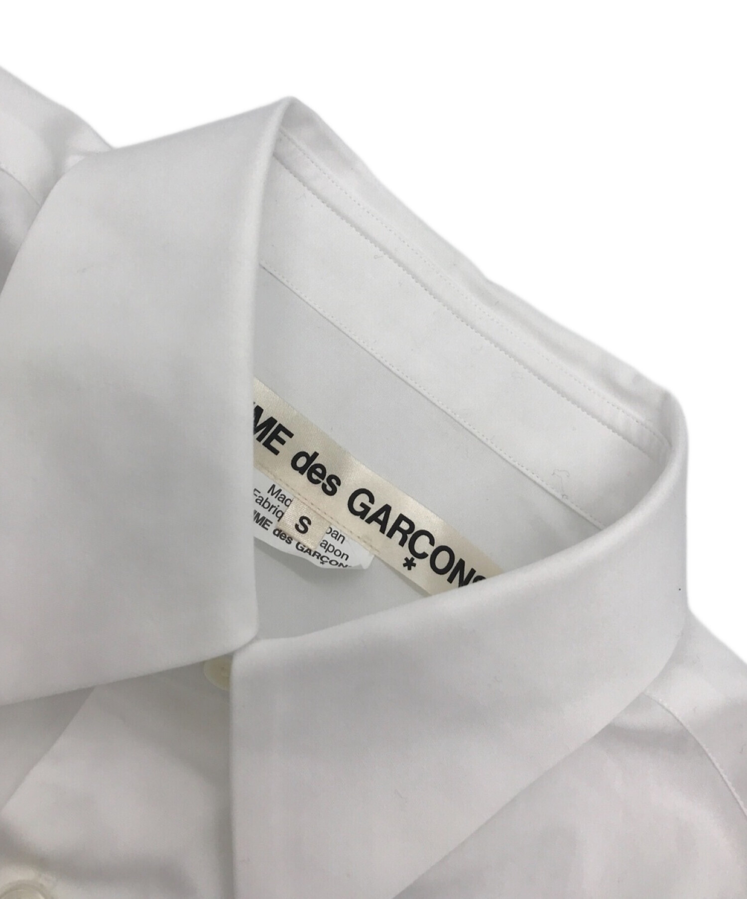 COMME des GARCONS (コムデギャルソン) ロングシャツ ホワイト サイズ:S