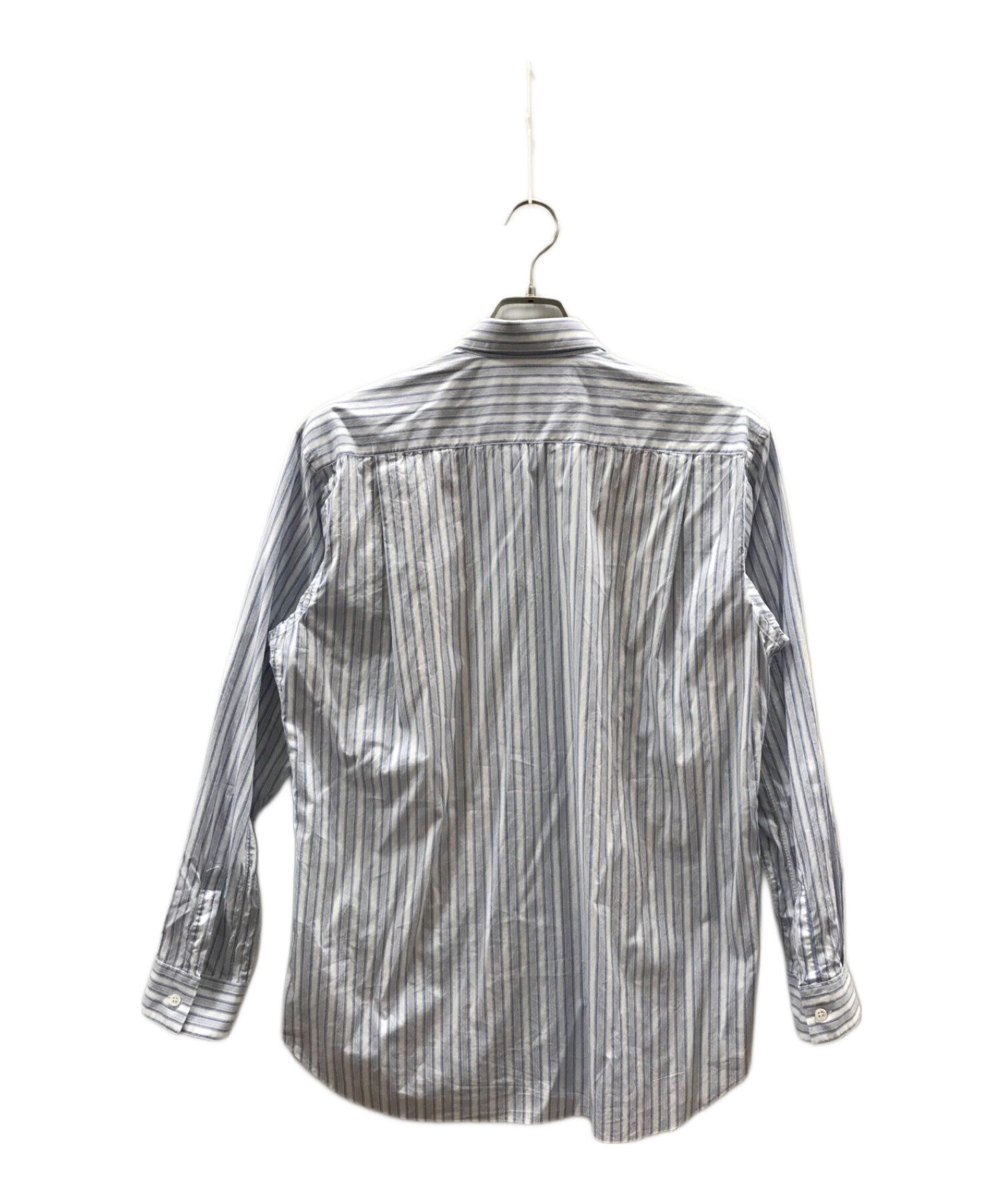 COMME des GARCONS SHIRT (コムデギャルソンシャツ) いちご柄切替パッチワークシャツ ブルー サイズ:M