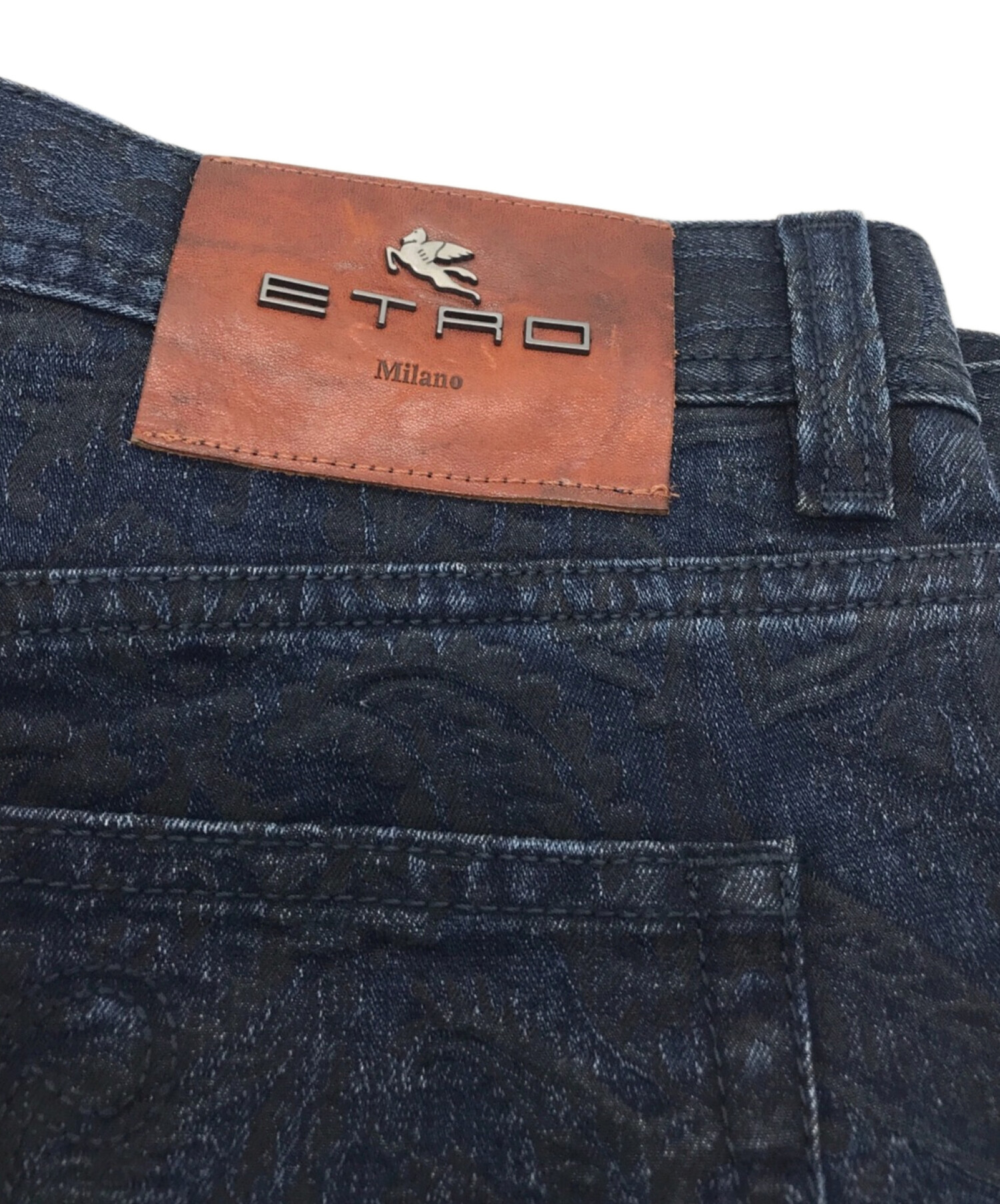 中古・古着通販】ETRO (エトロ) ペイズリー ジャガード ストレッチスリムデニムパンツ ブルー サイズ:34｜ブランド・古着通販  トレファク公式【TREFAC FASHION】スマホサイト