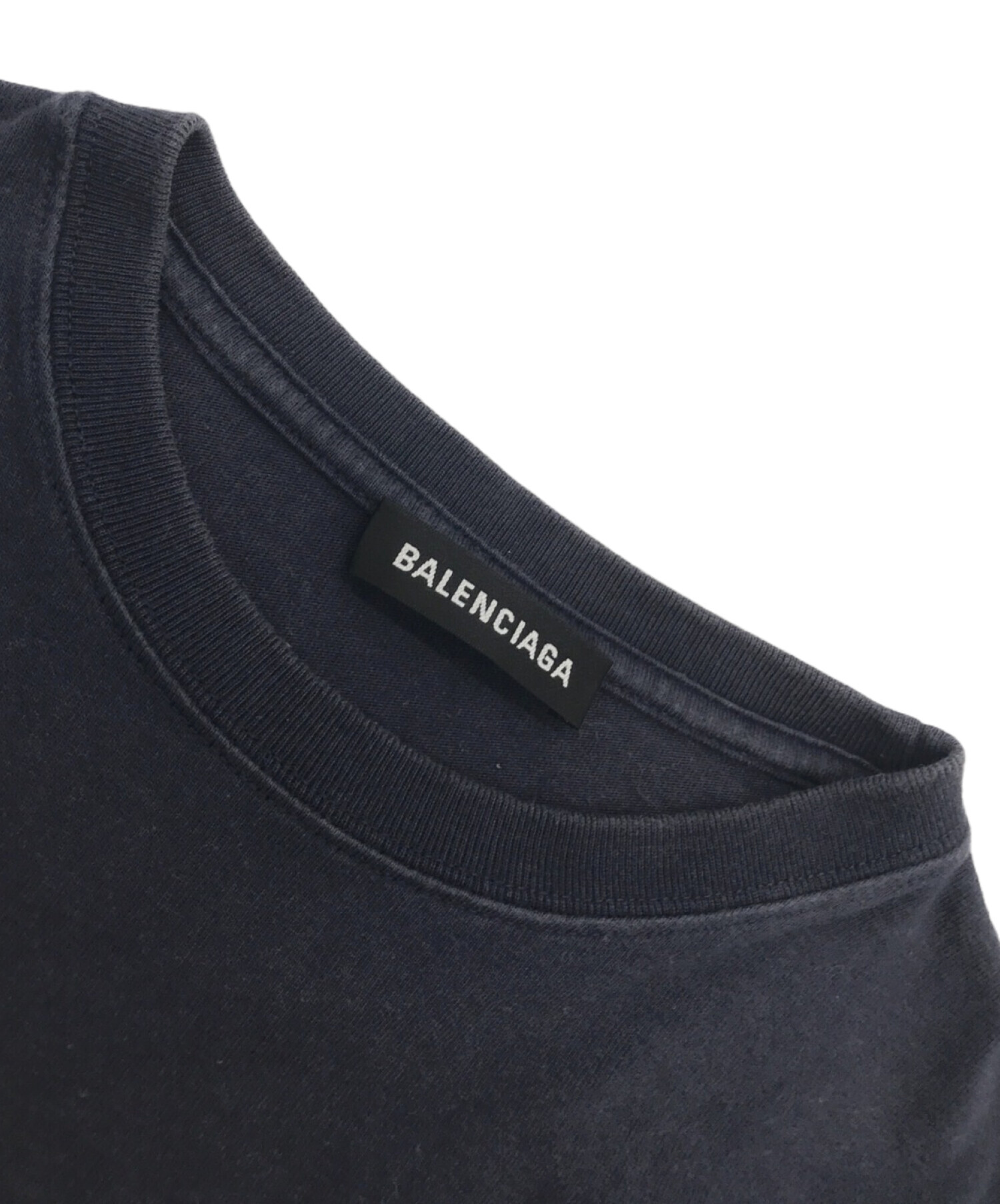 中古・古着通販】BALENCIAGA (バレンシアガ) 18AW BBロゴプリント オーバーサイズTシャツ ネイビー サイズ:S｜ブランド・古着通販  トレファク公式【TREFAC FASHION】スマホサイト