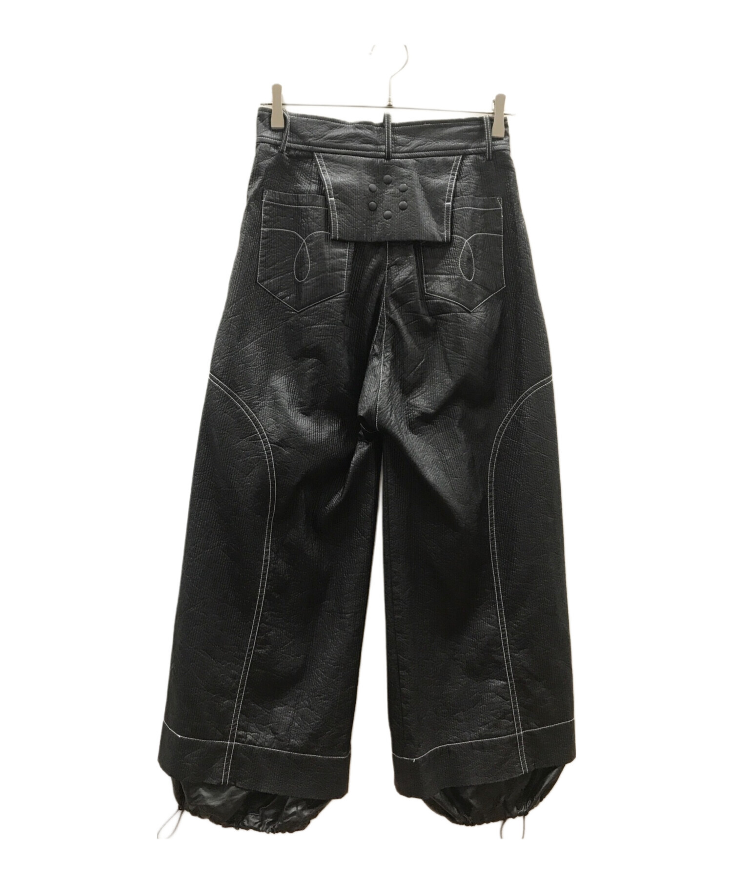 NUTEMPEROR (ナットエンペラー) WIDE PU LEATHER PANTS ブラック サイズ:２