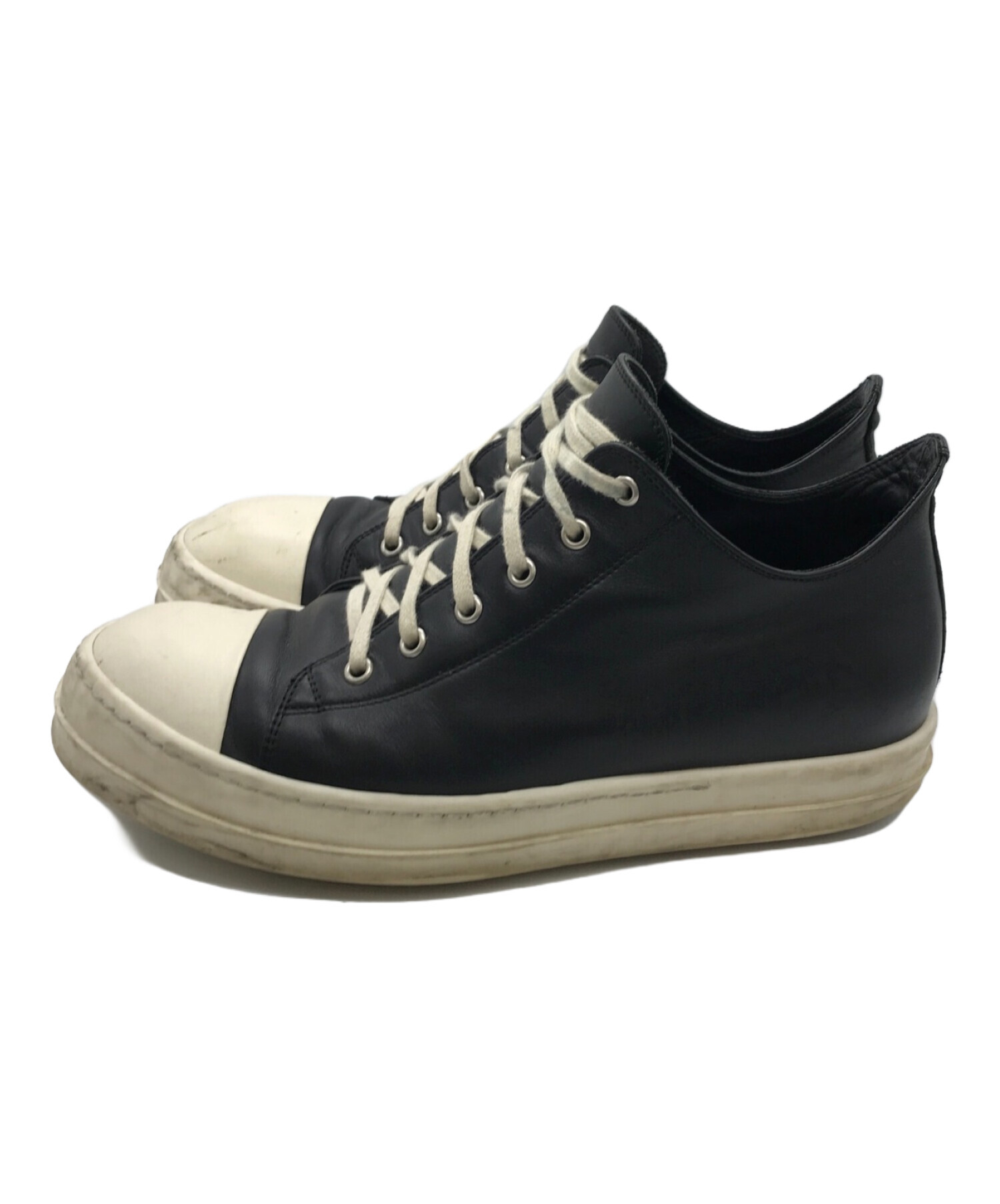 RICK OWENS (リックオウエンス) LPO LOW SNEAKERS ブラック サイズ:43