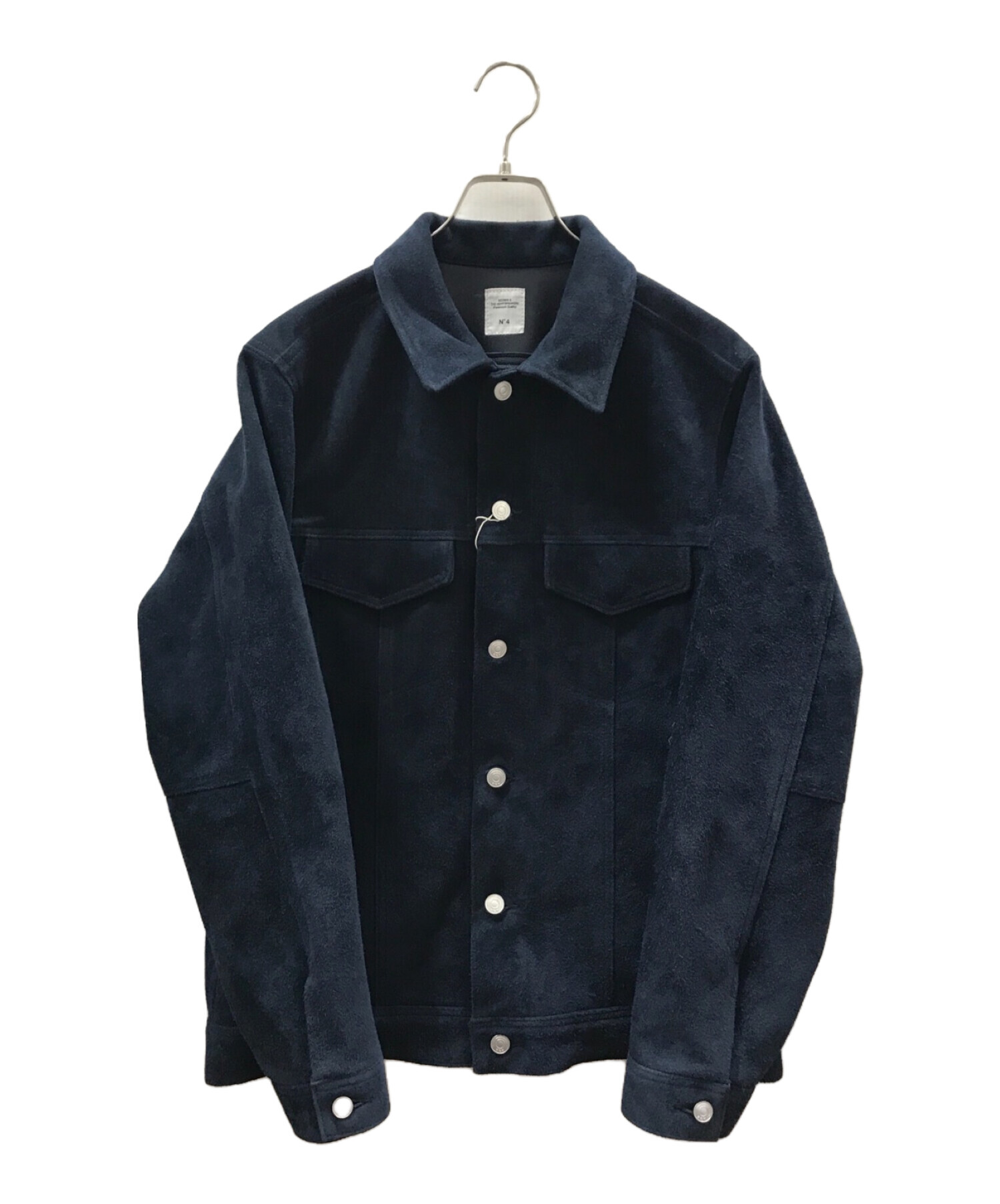 BEDWIN &THE HEARTBREAKERS (ベドウィンアンドザ ハートブレイカーズ) L/S SUEDE JACKET ネイビー サイズ:4