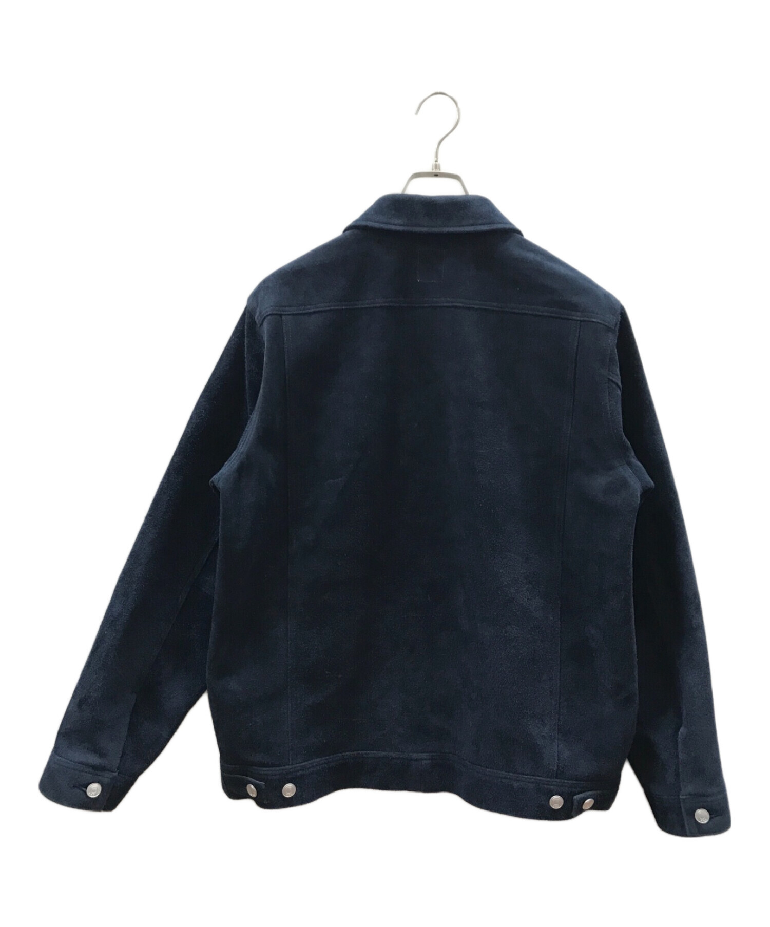 BEDWIN &THE HEARTBREAKERS (ベドウィンアンドザ ハートブレイカーズ) L/S SUEDE JACKET ネイビー サイズ:4