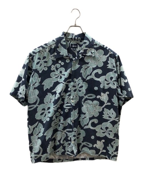 中古・古着通販】stussy (ステューシー) アロハシャツ ネイビー サイズ:M｜ブランド・古着通販 トレファク公式【TREFAC  FASHION】スマホサイト