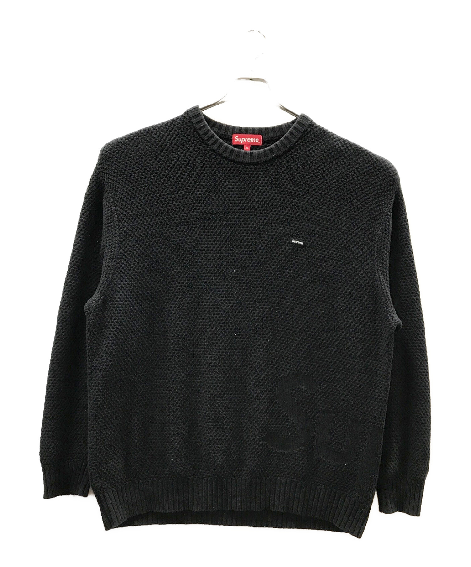 SUPREME (シュプリーム) Melange Rib Knit Sweater ブラック サイズ:XL