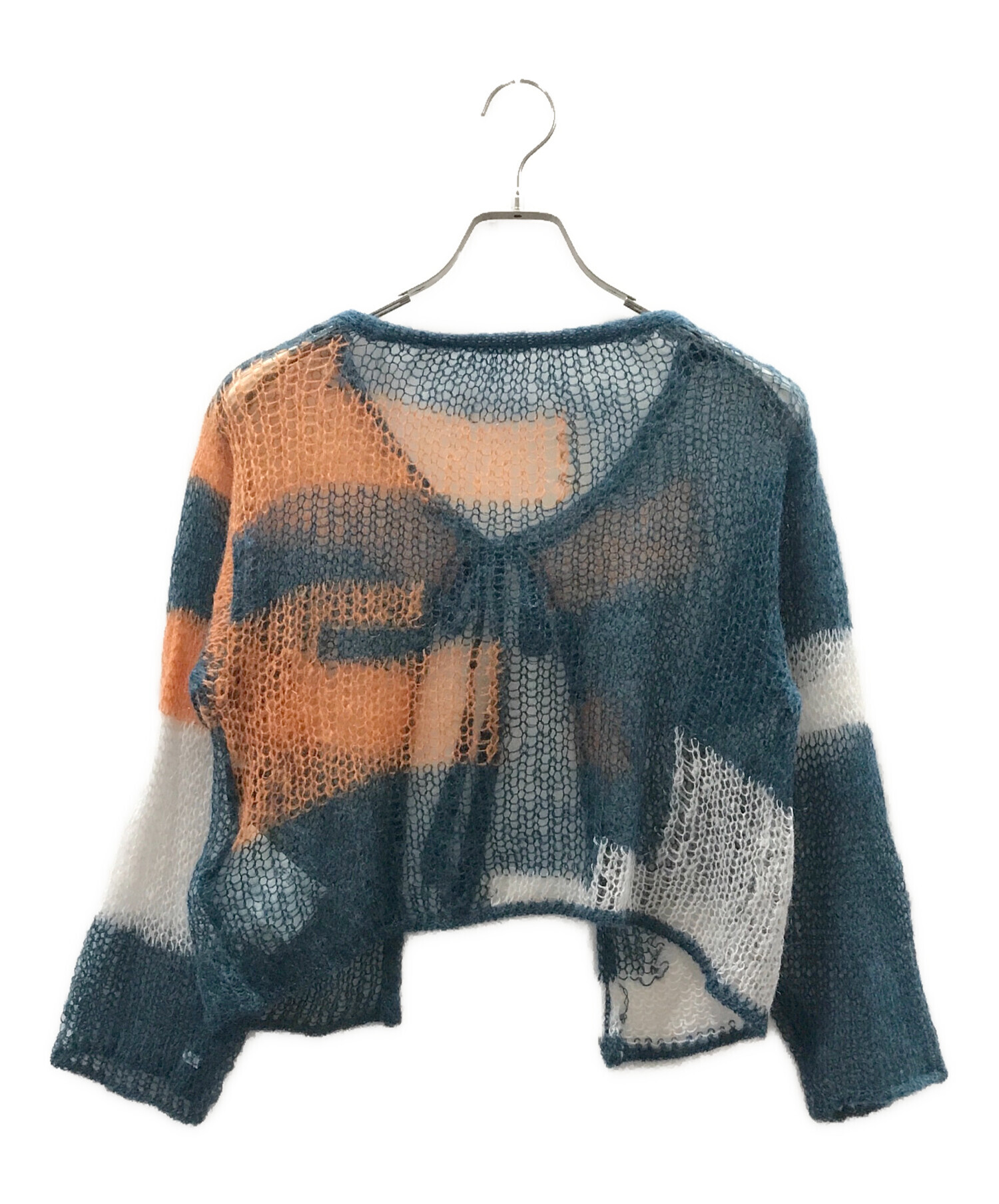 中古・古着通販】soduk (スドーク) patchwork knit cardigan ブルー サイズ:FREE｜ブランド・古着通販  トレファク公式【TREFAC FASHION】スマホサイト