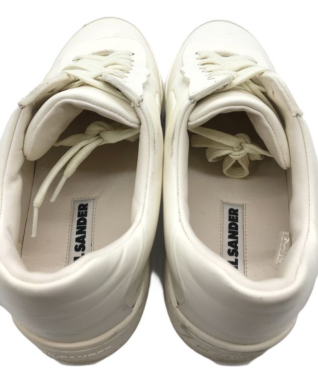 中古・古着通販】JIL SANDER (ジルサンダー) レザースニーカー ホワイト サイズ:40｜ブランド・古着通販 トレファク公式【TREFAC  FASHION】スマホサイト