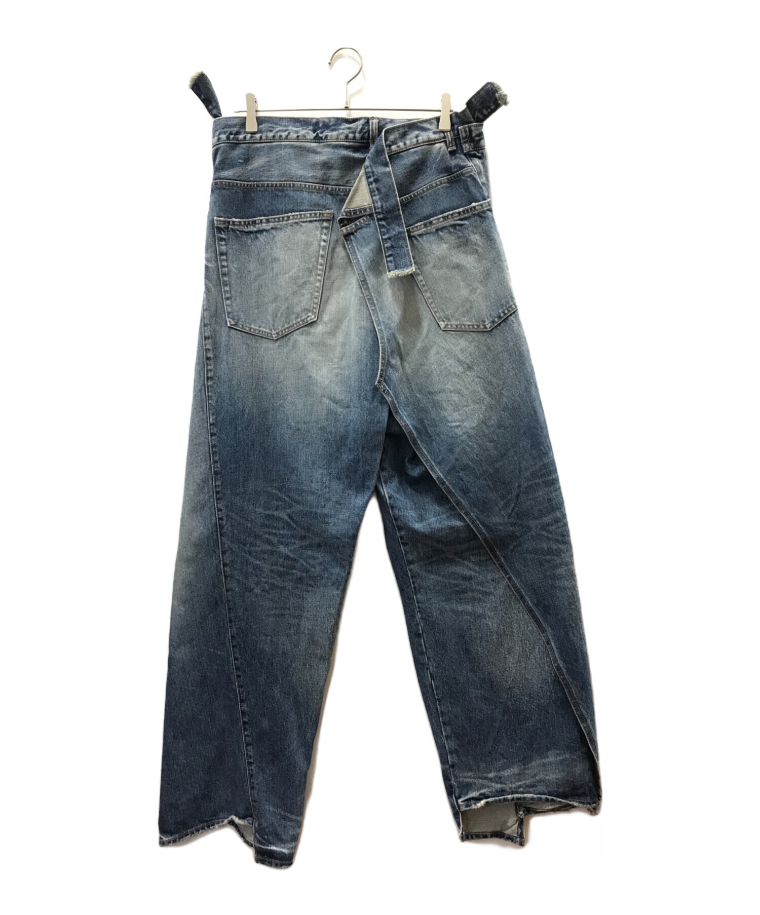 Maison MIHARA YASUHIRO (メゾン ミハラ ヤスヒロ) SLIDED PIECE DENIM PANTS ブルー サイズ:48