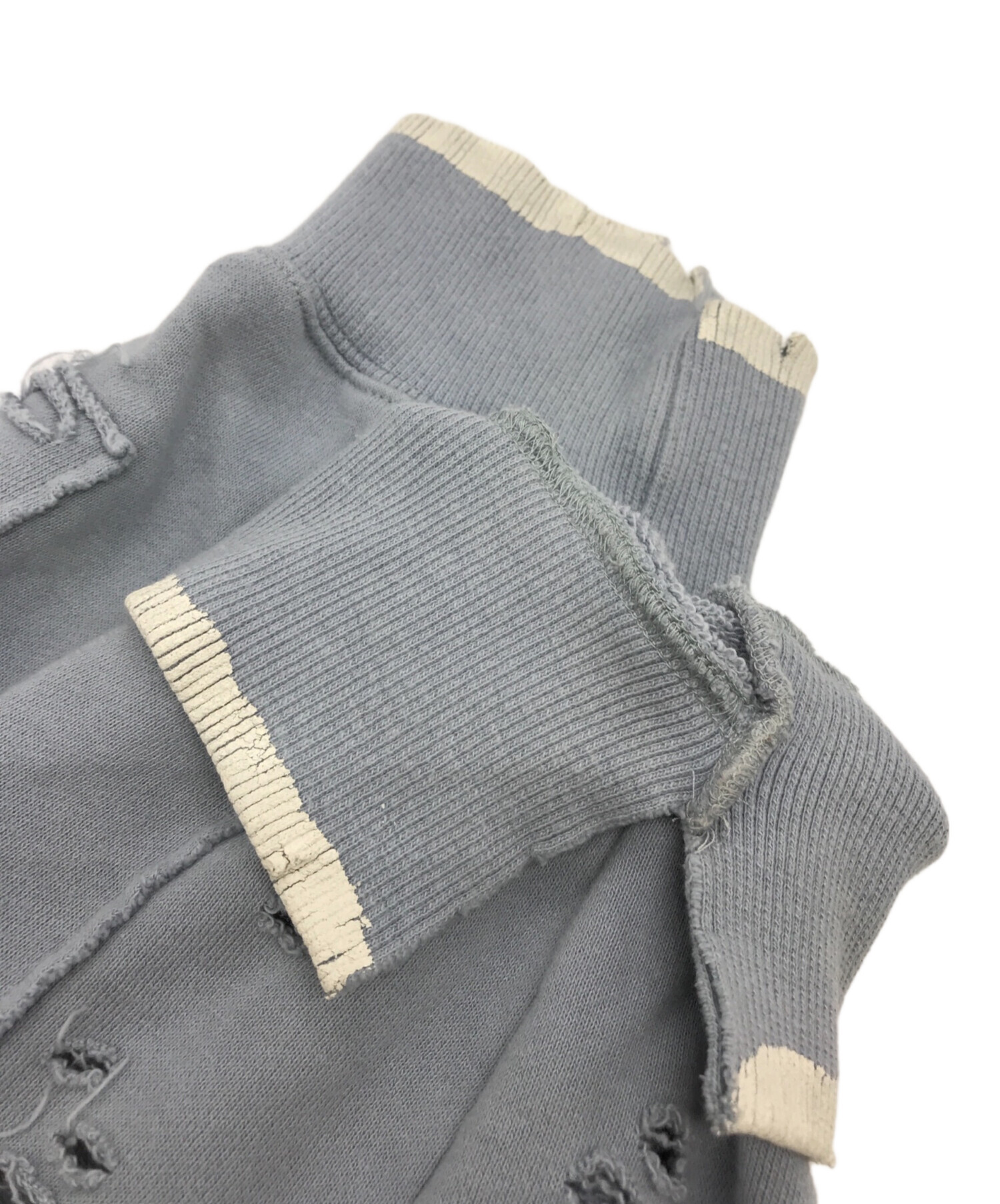 stein (シュタイン) OVERSIZED REBUILD SWEAT LS ブルー サイズ:L