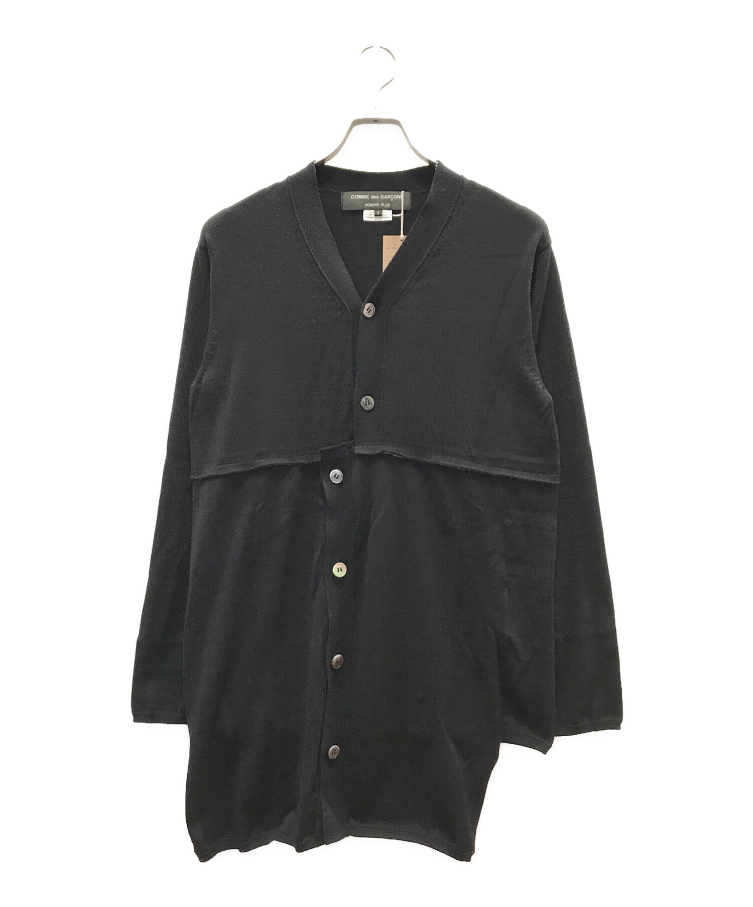 中古・古着通販】COMME des GARCONS HOMME PLUS (コムデギャルソンオムプリュス) ねじれカーディガン ブラック  サイズ:S｜ブランド・古着通販 トレファク公式【TREFAC FASHION】スマホサイト