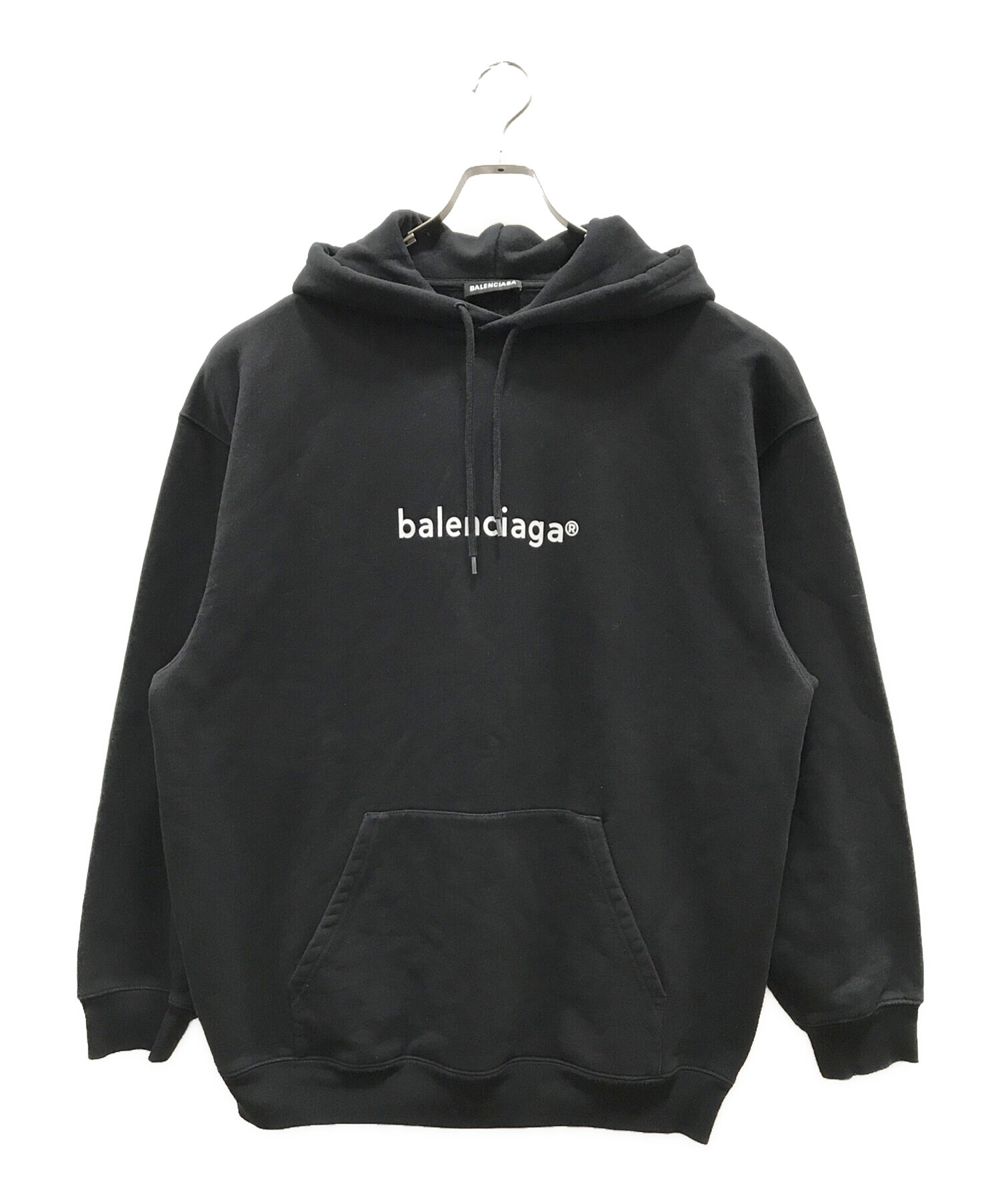 BALENCIAGA (バレンシアガ) New Copyright プルオーバーパーカー ブラック サイズ:L