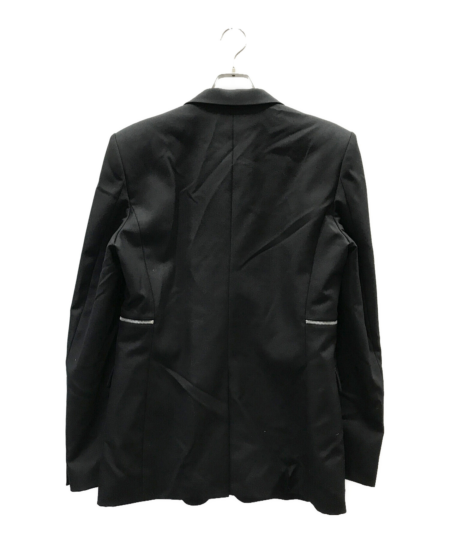 中古・古着通販】JOHN LAWRENCE SULLIVAN (ジョン ローレンス サリバン) Wool single zip jacket ブラック  サイズ:48｜ブランド・古着通販 トレファク公式【TREFAC FASHION】スマホサイト