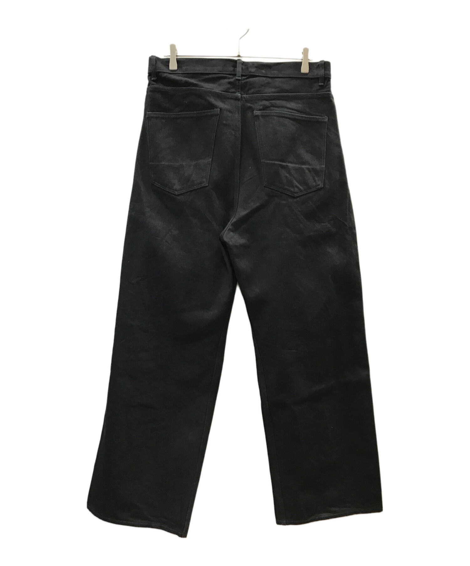 中古・古着通販】SUBLATIONS (サブレーションズ) 2TUCK WIDE DENIM PANTS ブラック サイズ:3｜ブランド・古着通販  トレファク公式【TREFAC FASHION】スマホサイト