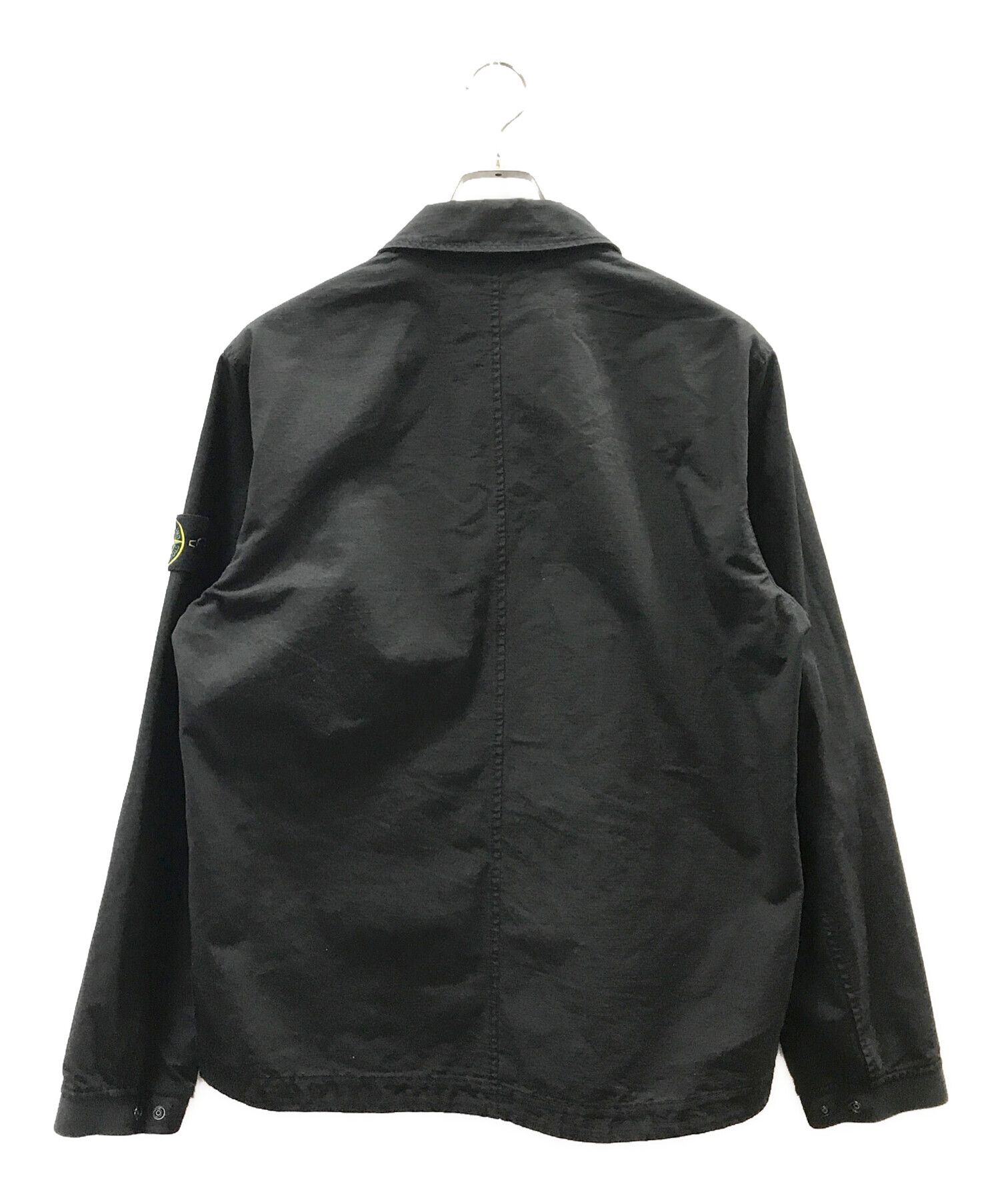 中古・古着通販】STONE ISLAND (ストーンアイランド) Ripstop Garment Dyed Overshirt ブラック  サイズ:L｜ブランド・古着通販 トレファク公式【TREFAC FASHION】スマホサイト