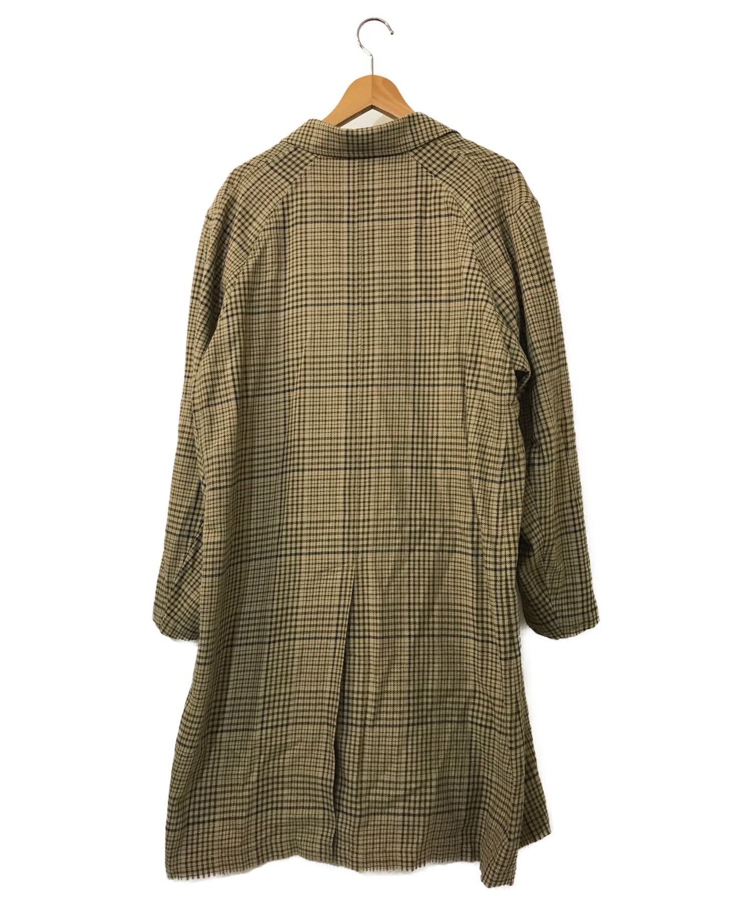 STEVEN ALAN (スティーブンアラン) C/W CHECK CHESTER COAT ベージュ サイズ:S