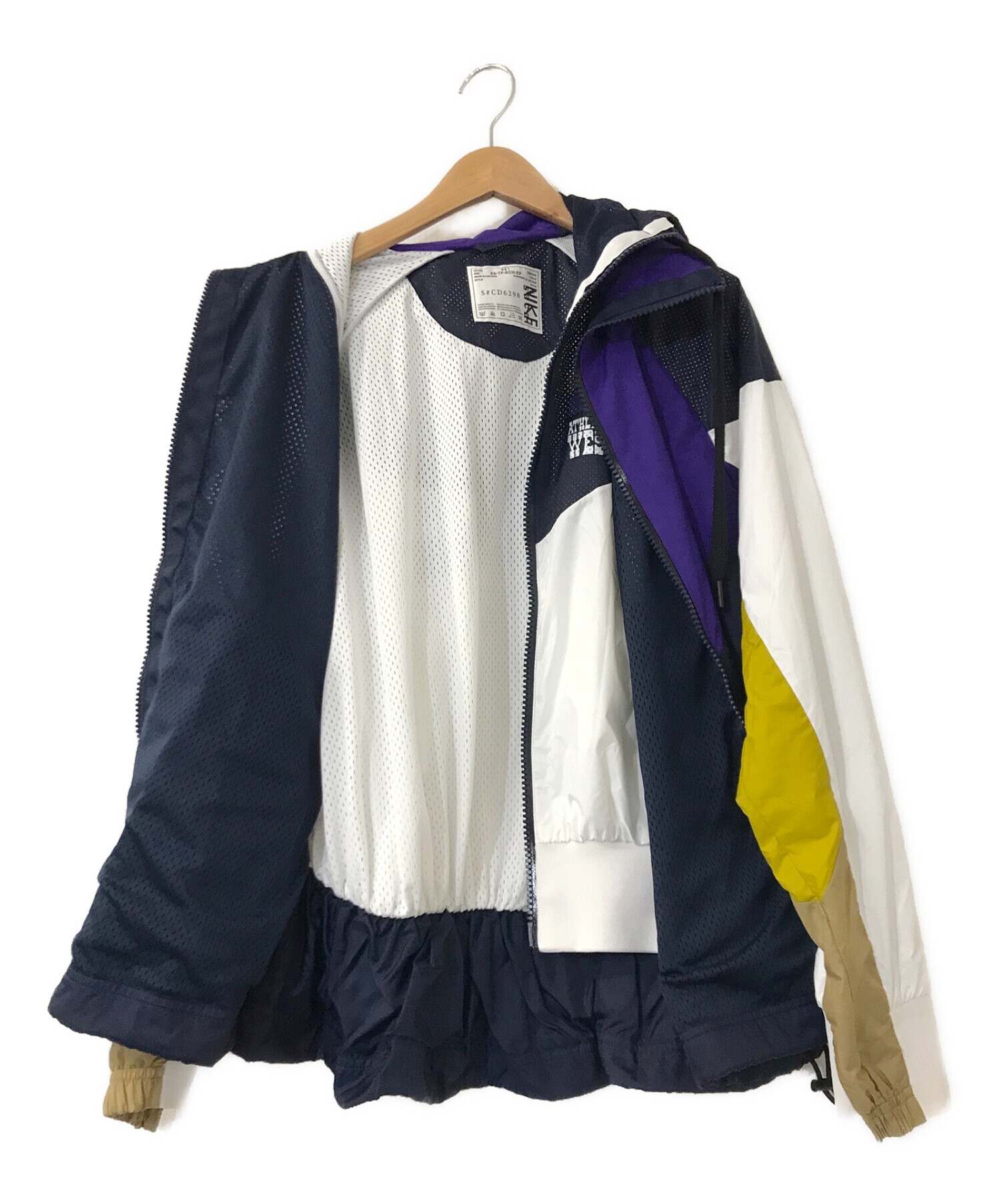 NIKE×sacai (ナイキ×サカイ) Hooded Anorak jacket パープル×ネイビー サイズ:XS