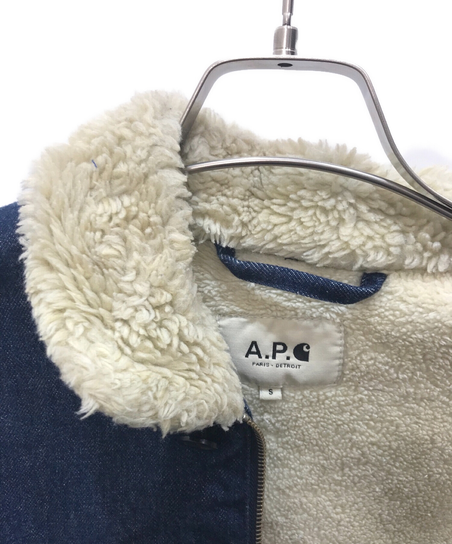 A.P.C.×Carhartt (アーペーセー×カーハート) Bristol Jacket インディゴ サイズ:S