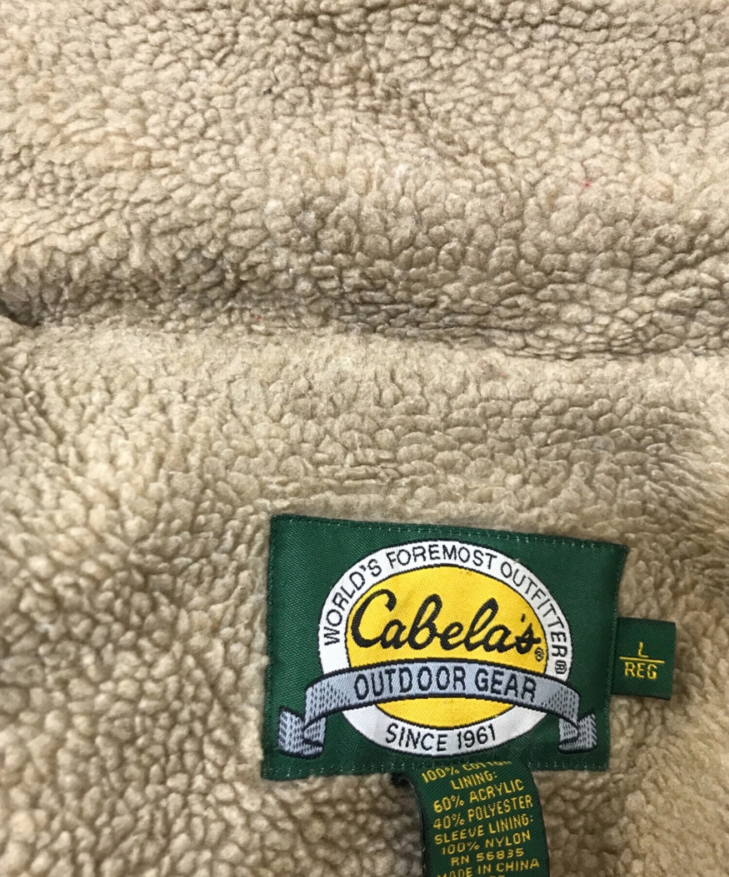 Cabelas (カベラス) 裏ボアジャケット ブラウン サイズ:L