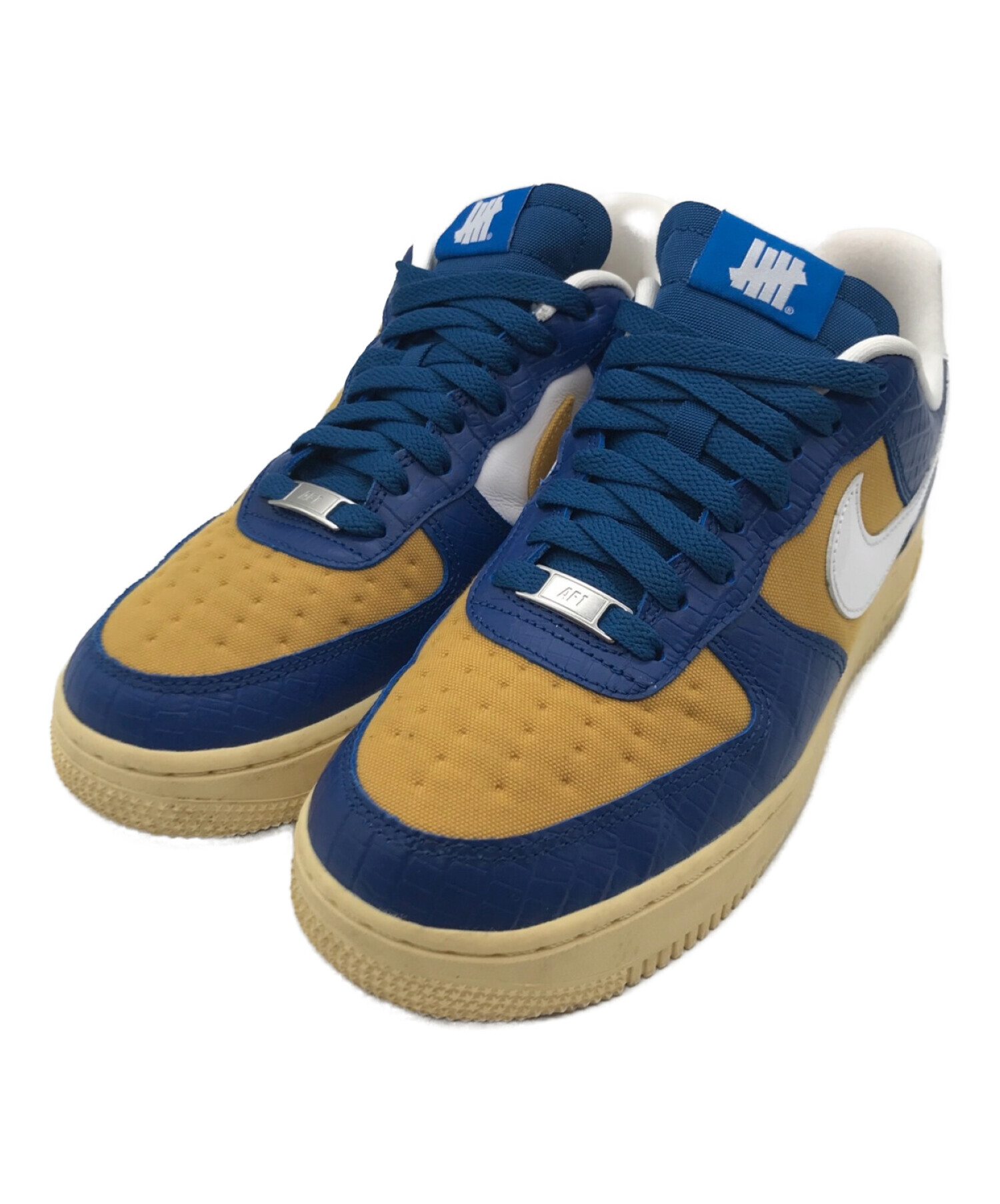 NIKE × UNDEFEATED (ナイキ × アンディフィーテッド) AIR FORCE 1 LOW SP COURT  BLUE/WHITE-GOLDTONE サイズ:25.5