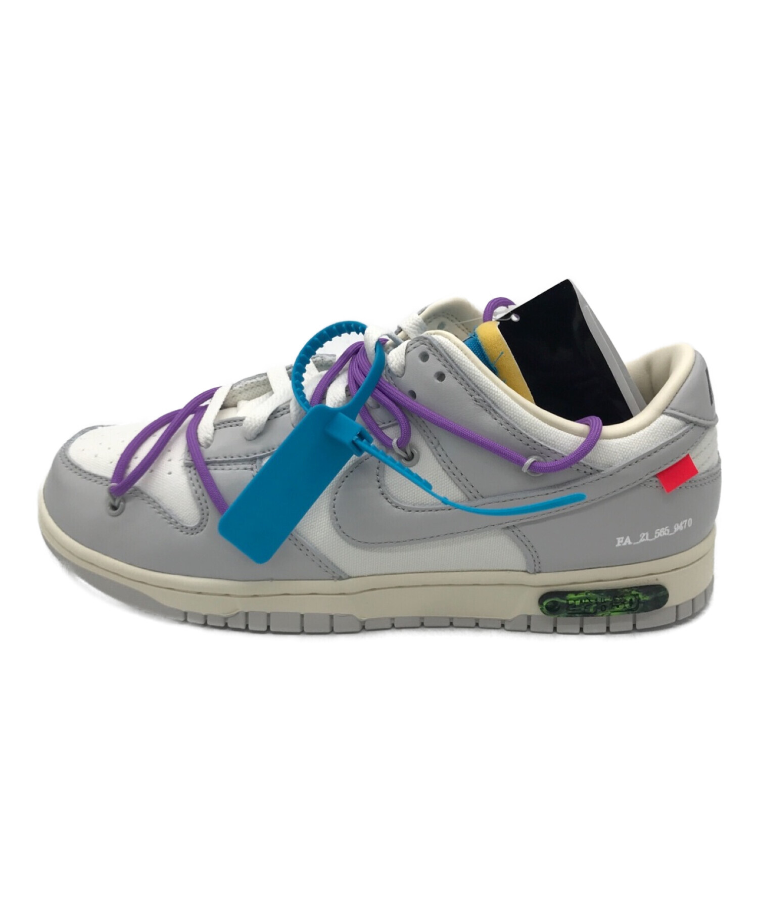 off-white Nike dunk low lot 21 オフホワイト 27-