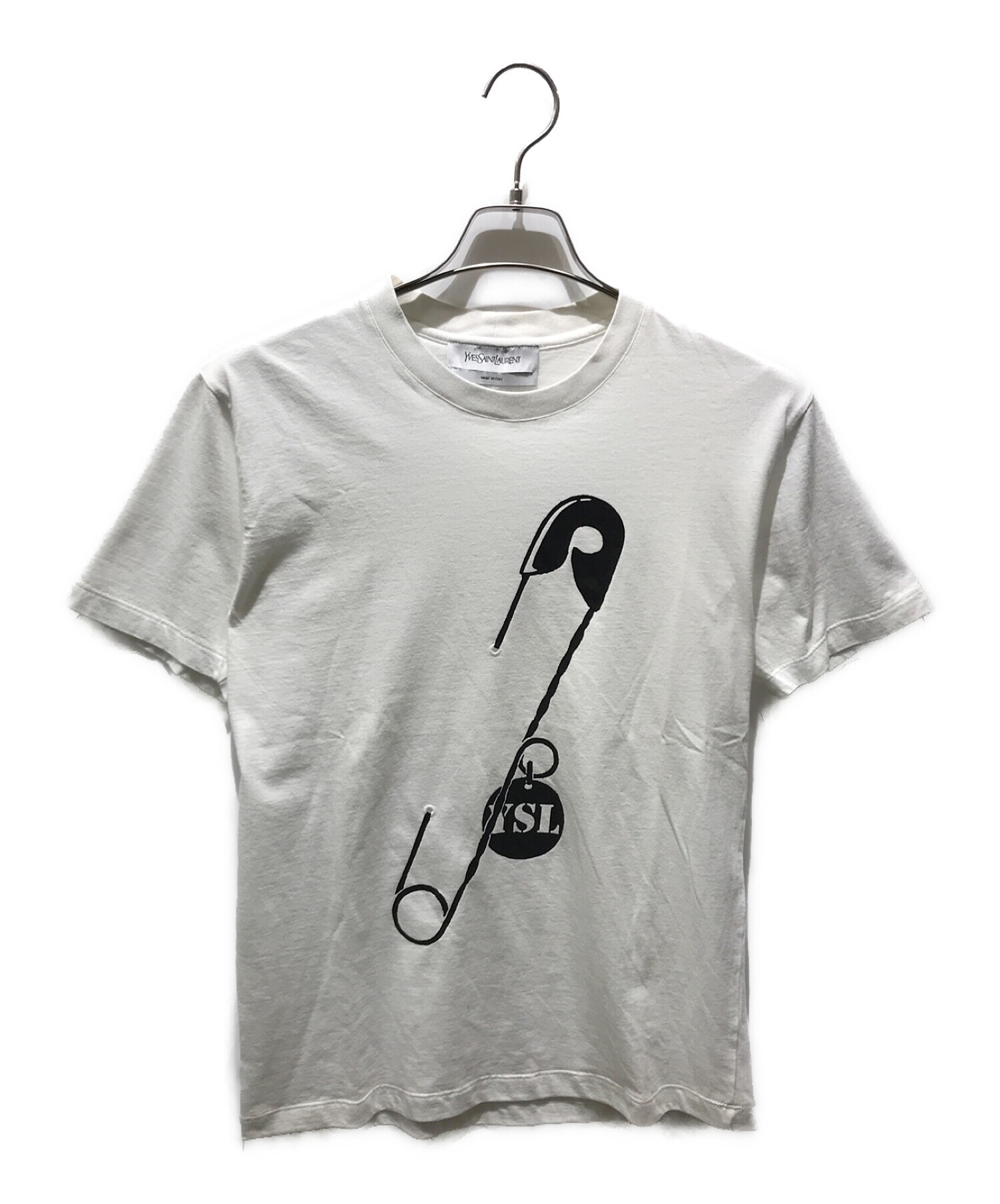 Yves Saint Laurent (イヴサンローラン) プリントTシャツ ホワイト サイズ:M