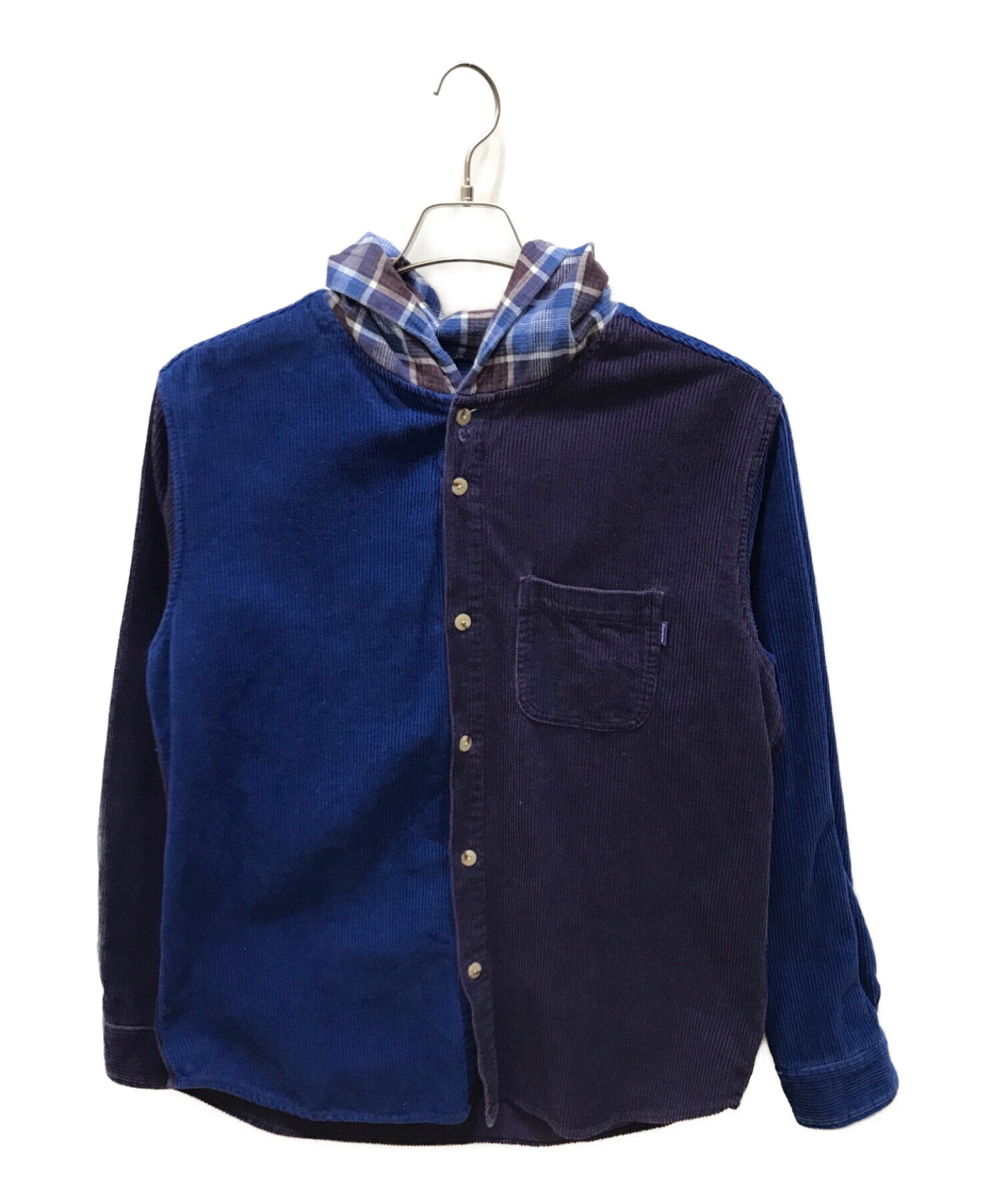 Supreme hooded color clearance blocked corduroy shirt