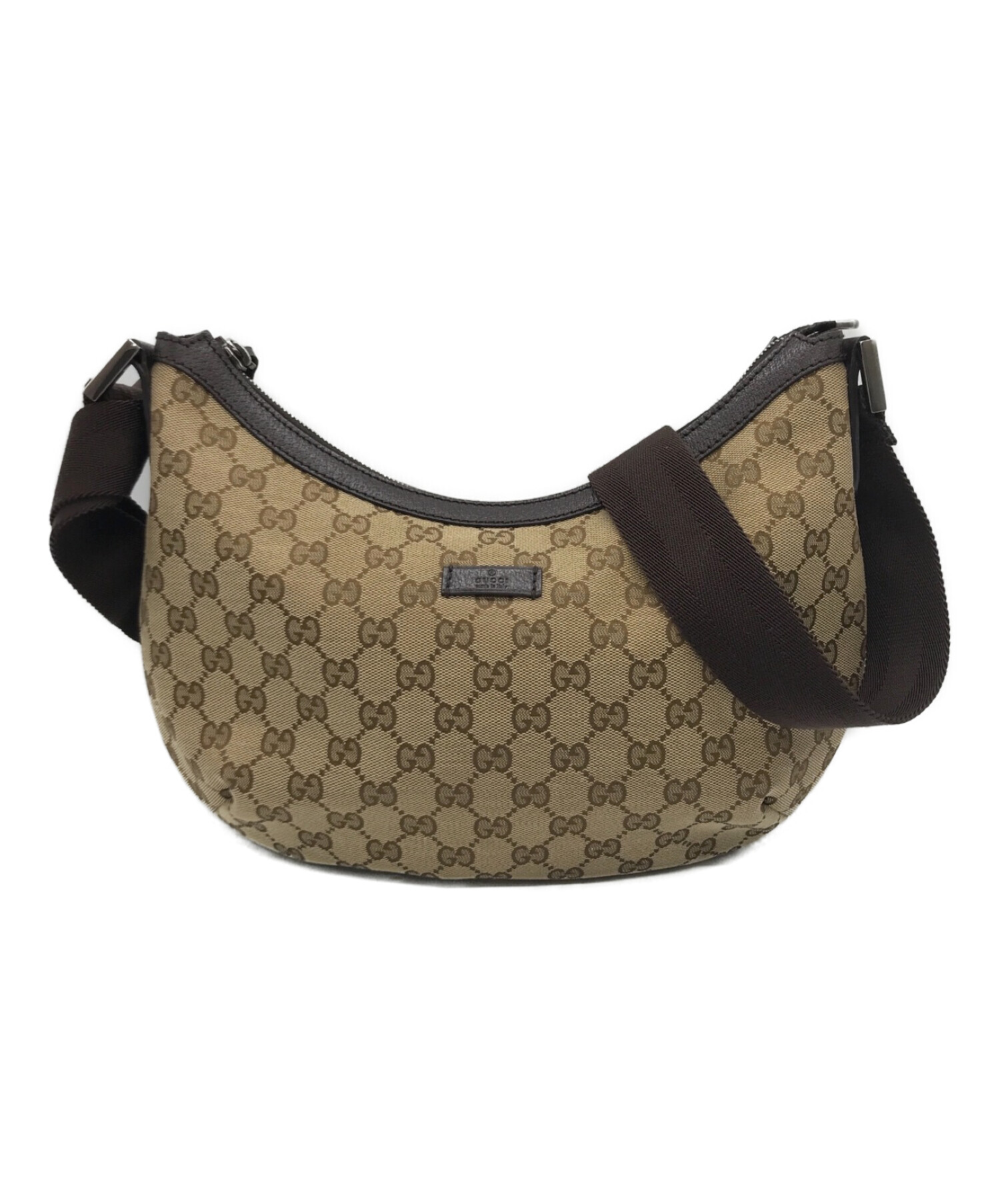 買い銀座 GUCCI グッチ GGキャンバス ショルダーバッグ ベージュ A542