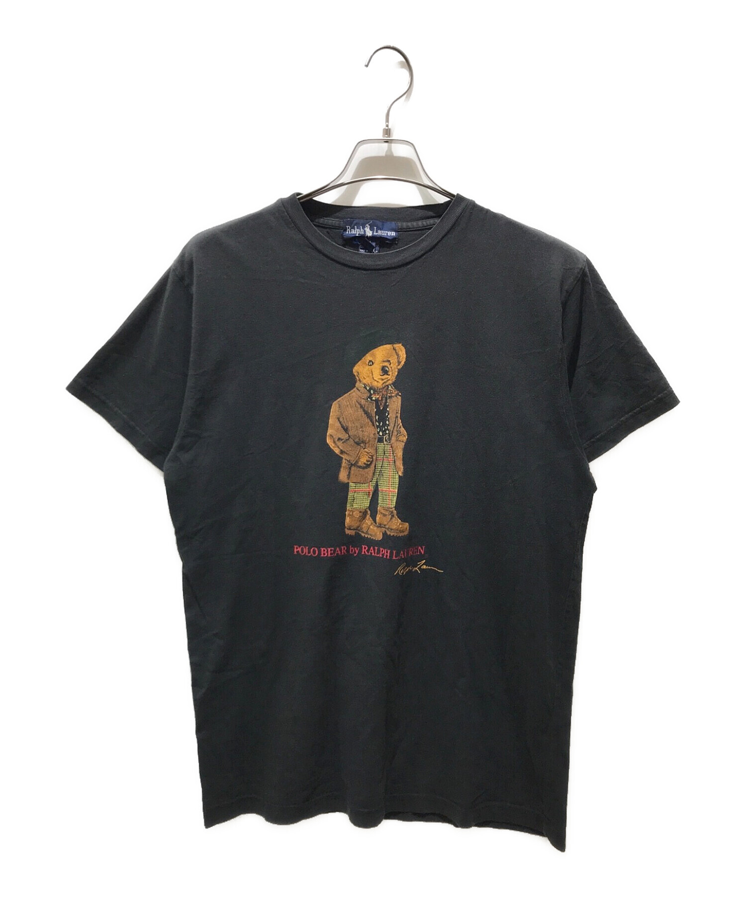 RALPH LAUREN (ラルフローレン) ポロベアプリントTシャツ ブラック サイズ:M