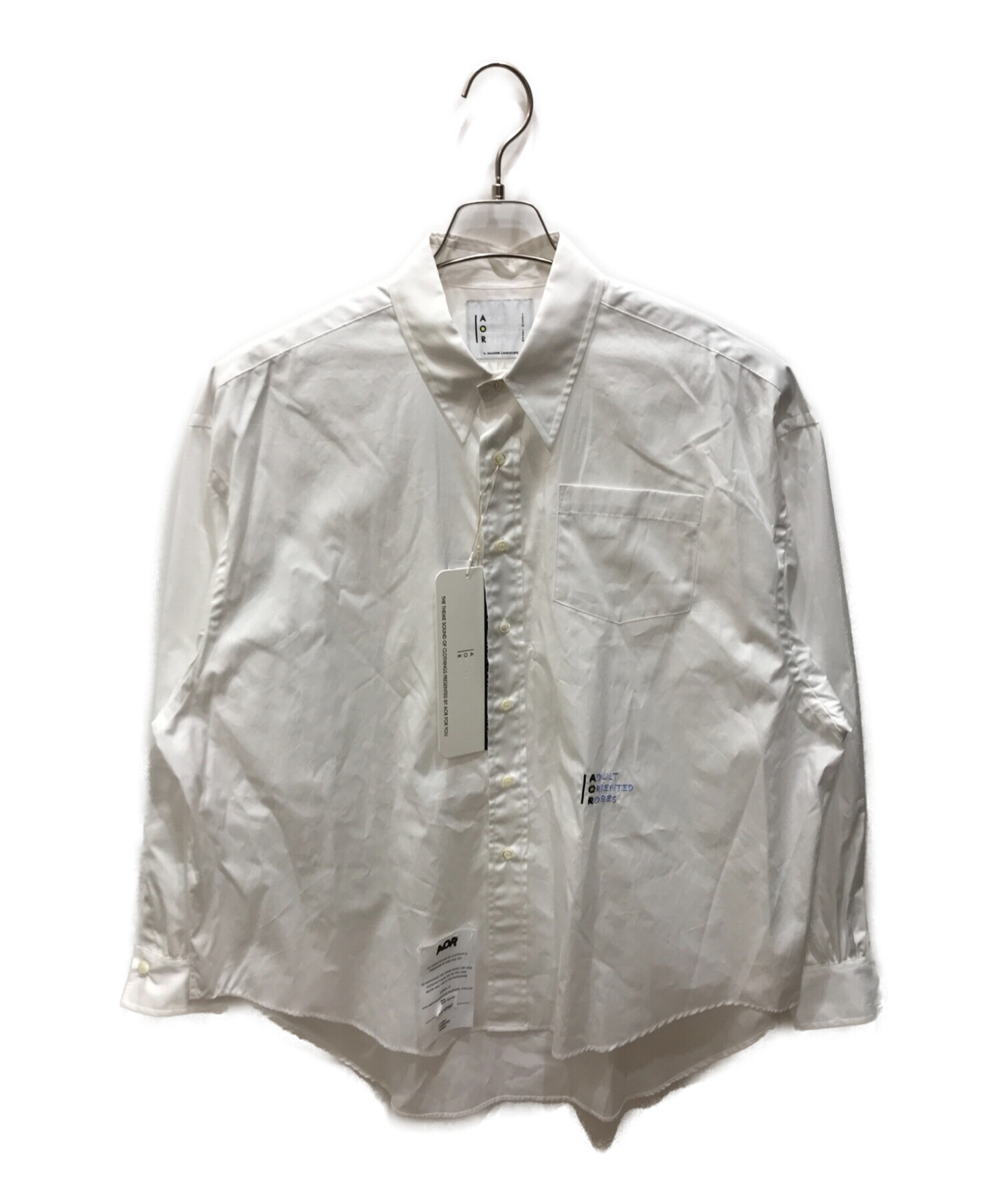 ADULT ORIENTED ROBES (アダルトオリエンテッドローブス) DRESS SHIRTS SOKTAS WHITE ホワイト サイズ:3  未使用品