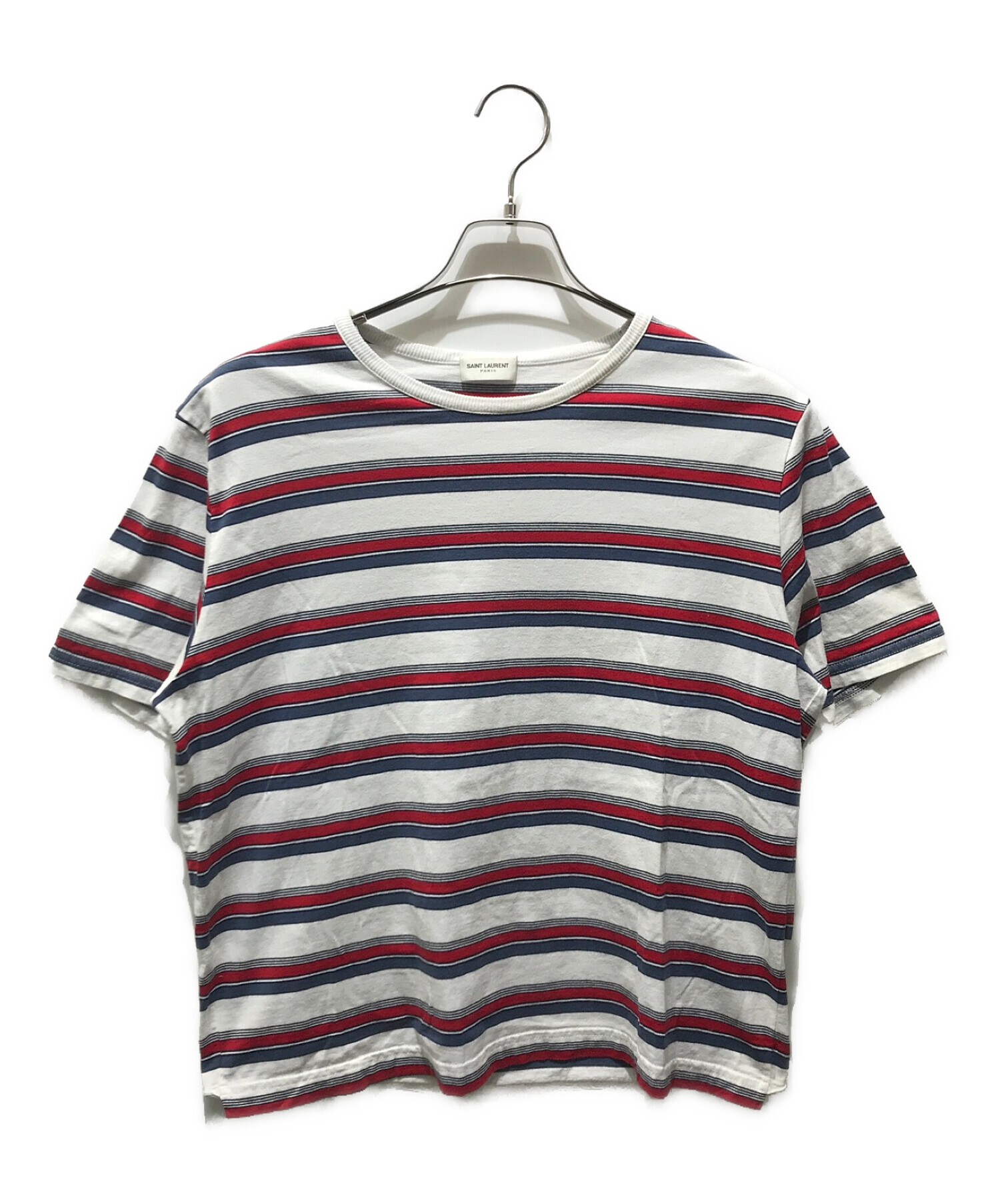 SAINT LAURENT PARIS ボーダーTシャツ - Tシャツ/カットソー(半袖/袖なし)
