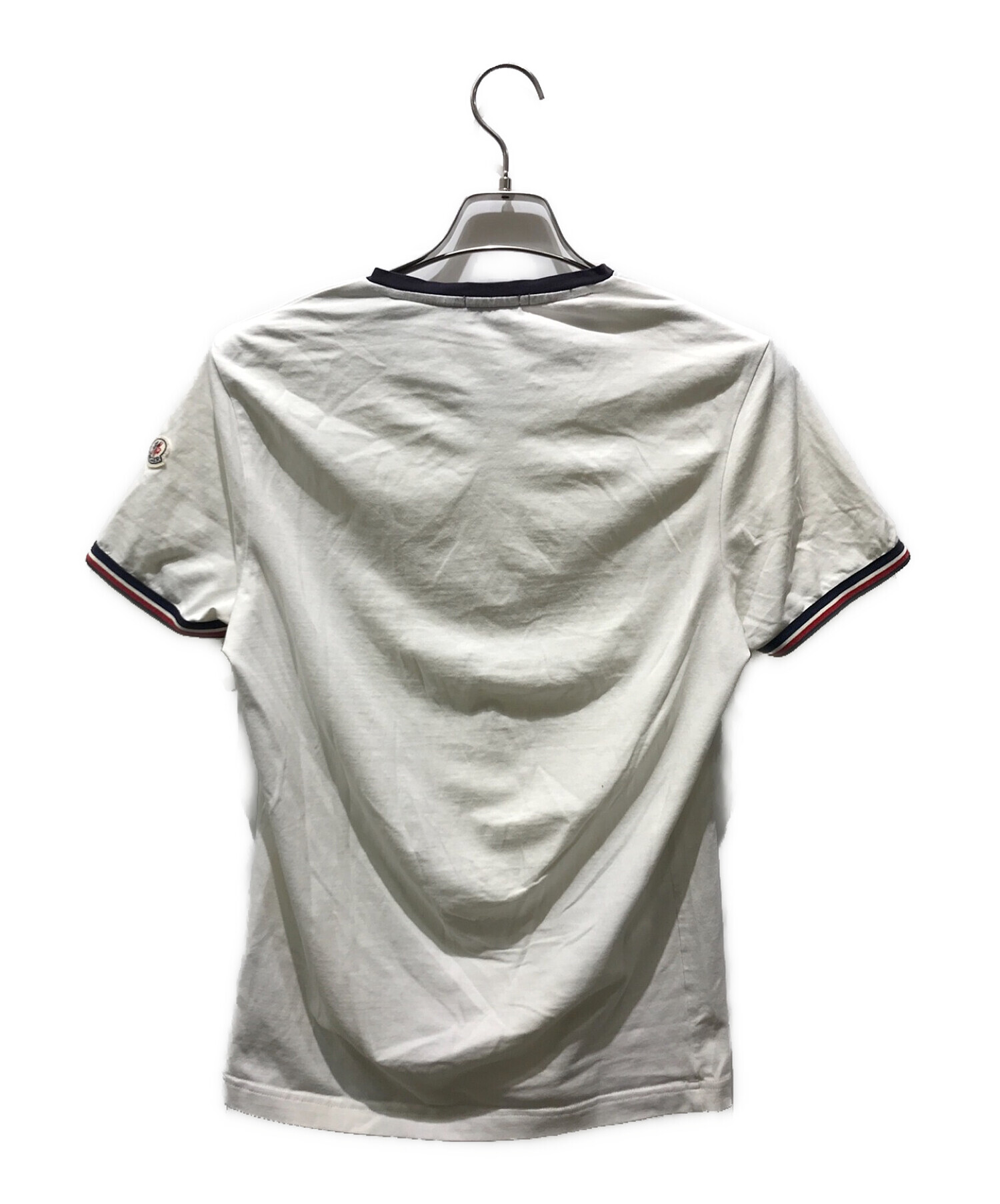 MONCLER (モンクレール) VネックTシャツ　510918100000 ホワイト サイズ:S
