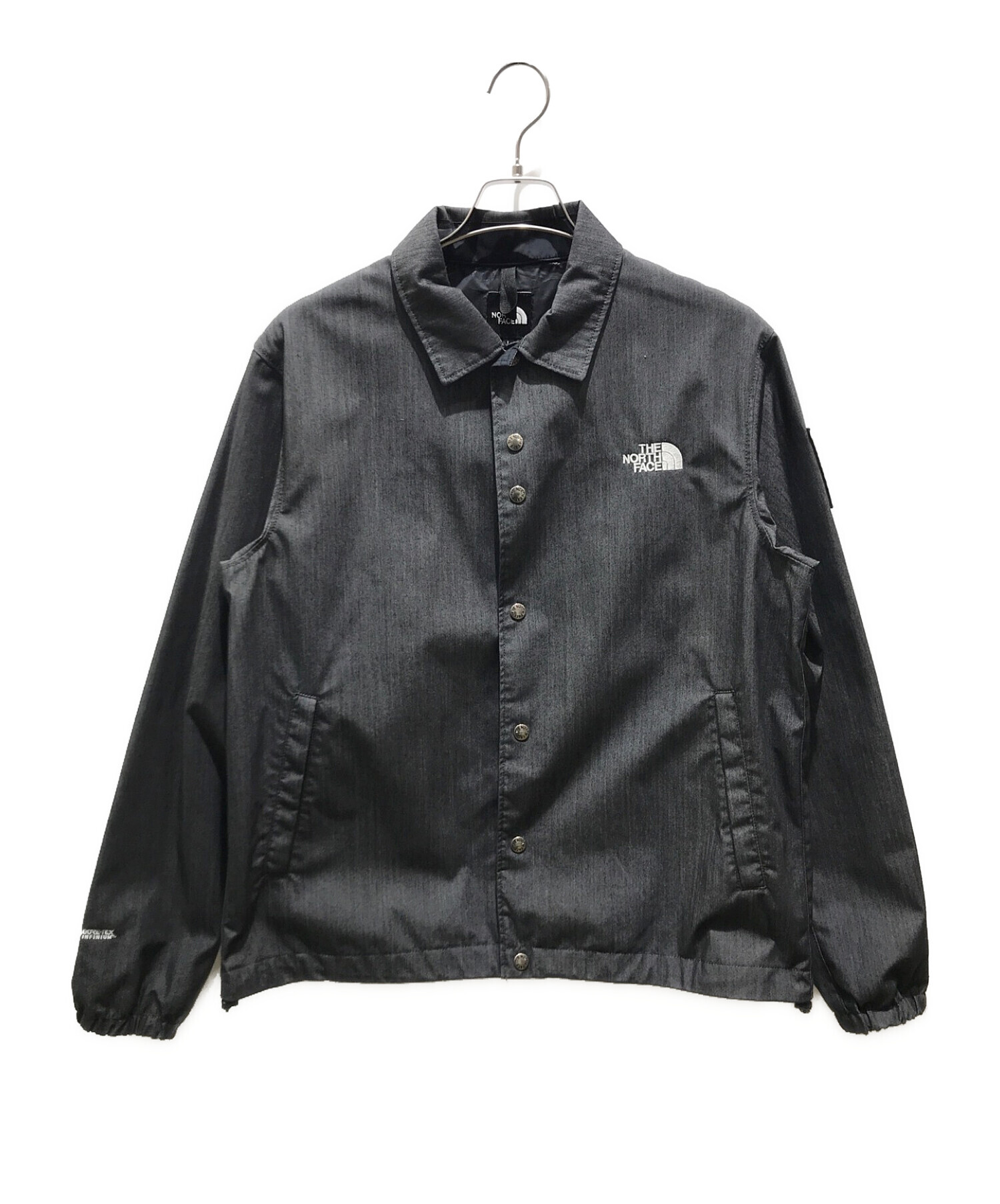 THE NORTH FACE (ザ ノース フェイス) GTX Denim Coach Jacket/ GTX デニムコーチジャケット グレー  サイズ:L