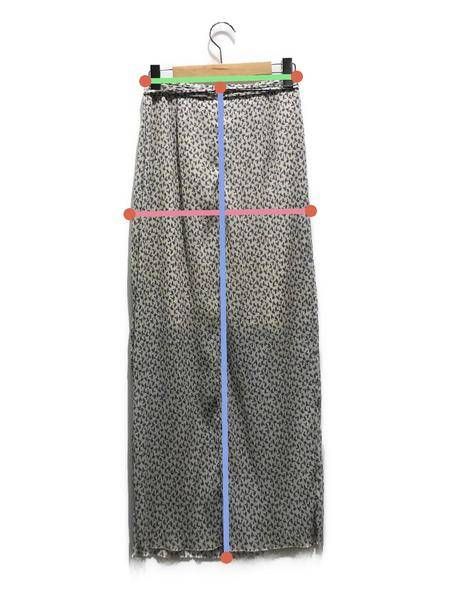 ROSARYMOON (ロザリームーン) Flower Pleats Skirt/フラワープリーツスカート　21RS-1522 ベージュ サイズ:F