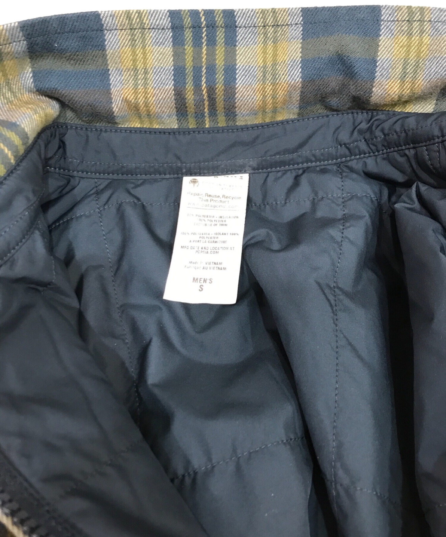 中古・古着通販】Patagonia (パタゴニア) Reversible Flannel Jacket/リバーシブルフランネルジャケット ブルー サイズ :S｜ブランド・古着通販 トレファク公式【TREFAC FASHION】スマホサイト