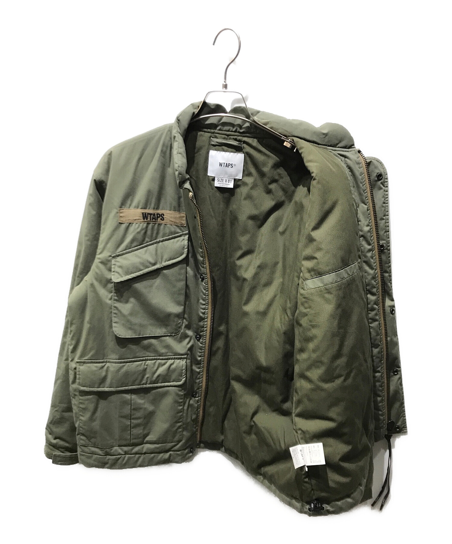 WTAPS (ダブルタップス) MC JACKET.COPO.TAFFETA　192WVDT-JKM04 オリーブ サイズ:1