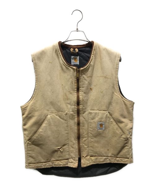 中古・古着通販】CarHartt (カーハート) ボロダックベスト ブラウン