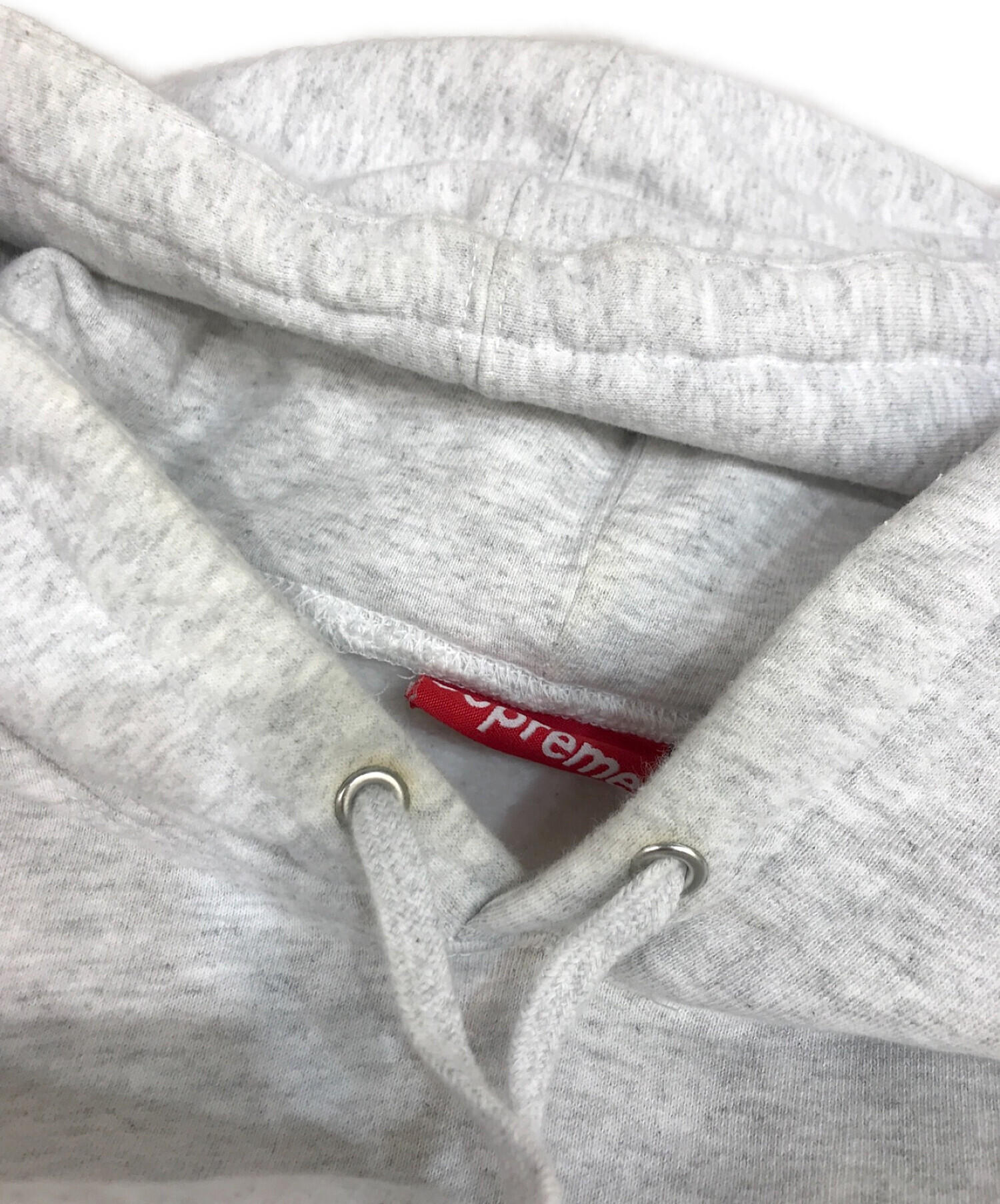 Supreme (シュプリーム) Reflective Cutout Hooded Sweatshirt/リフレクティブ カットアウト フーデッド  スウェットシャツ グレー サイズ:XL