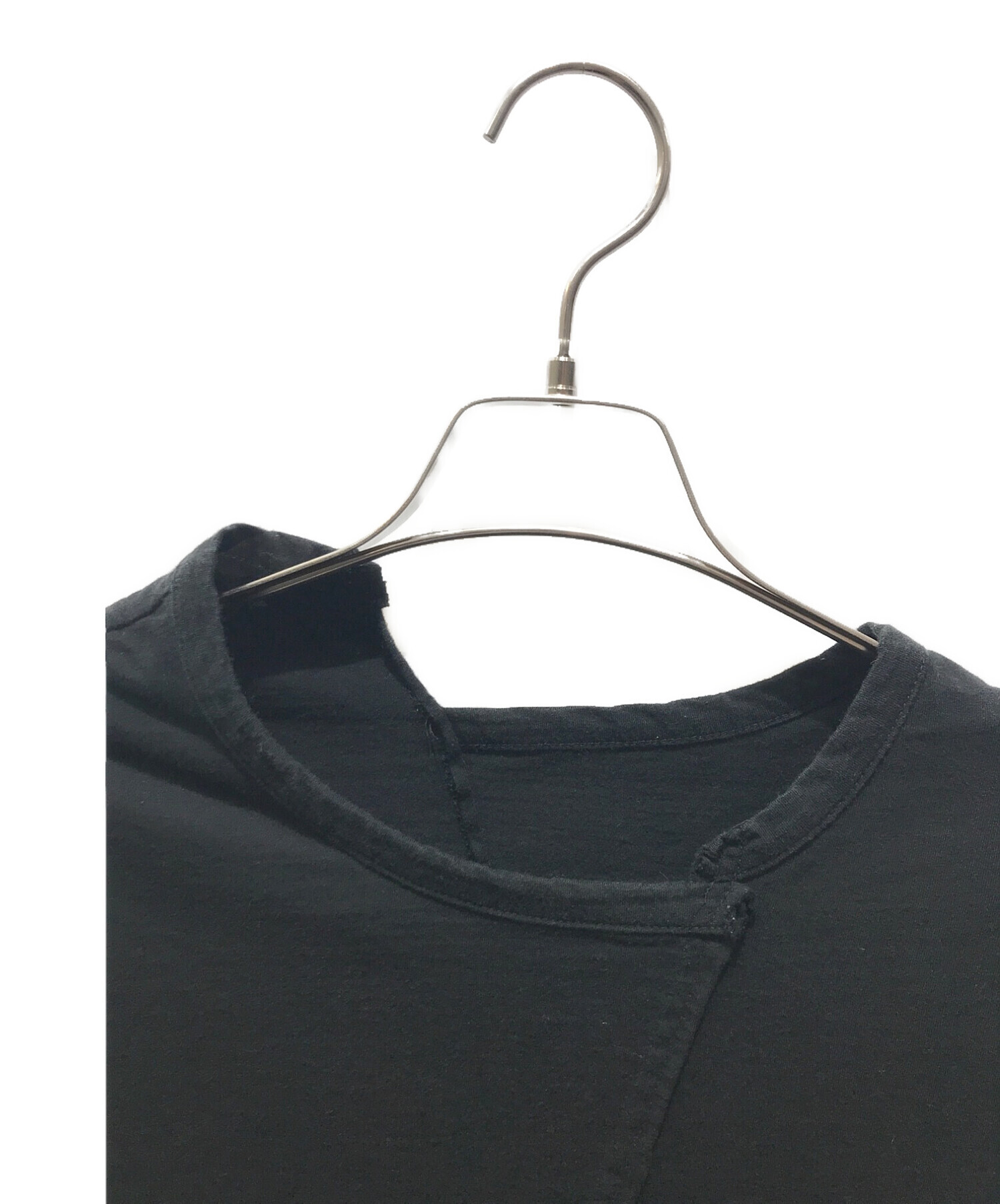 GROUND Y (グラウンドワイ) C Tight Tension Jersey T-shirt/C タイト テンション ジャージー Tシャツ  GW-T03-040 ブラック サイズ:3