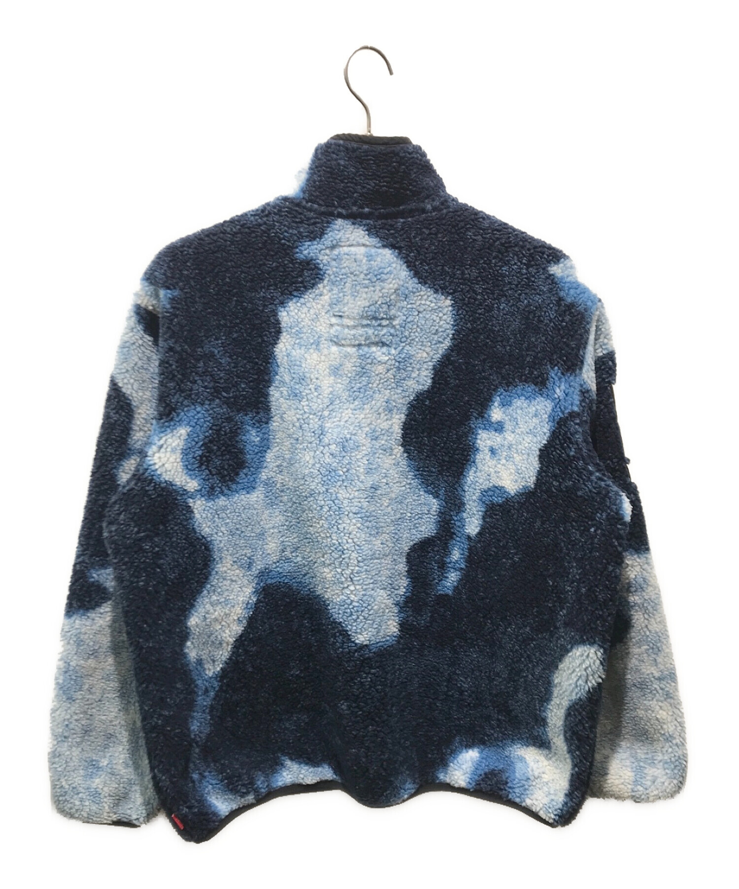SUPREME (シュプリーム) THE NORTH FACE (ザ ノース フェイス) Bleached Denim Print Fleece  Jacket　NA52100I ブルー サイズ:M