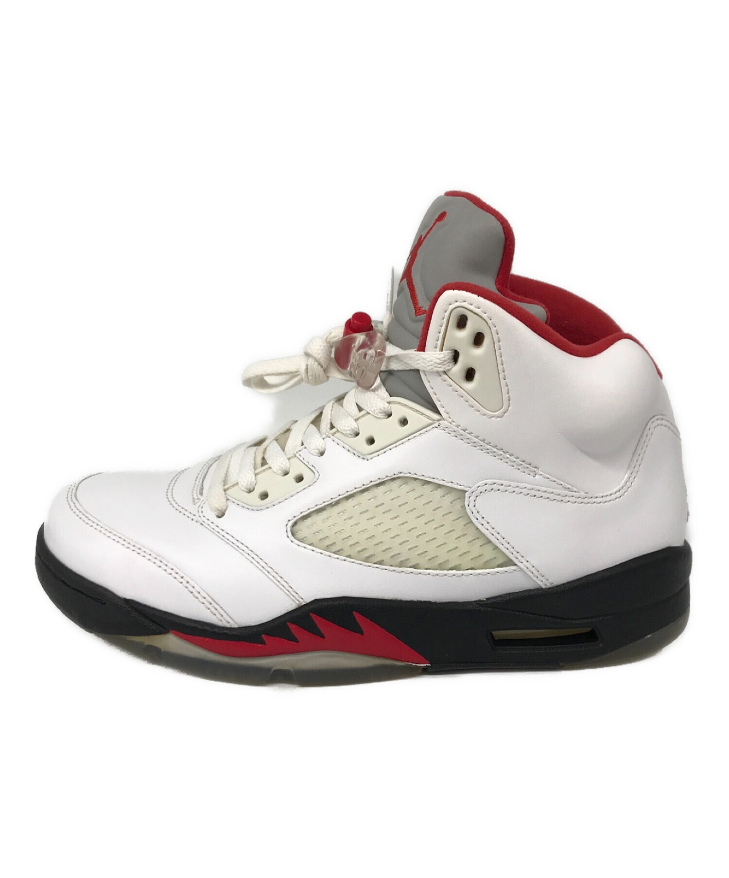 NIKE (ナイキ) AIR JORDAN 5 RETRO/エアジョーダン 5 レトロ ホワイト×レッド サイズ:27.5