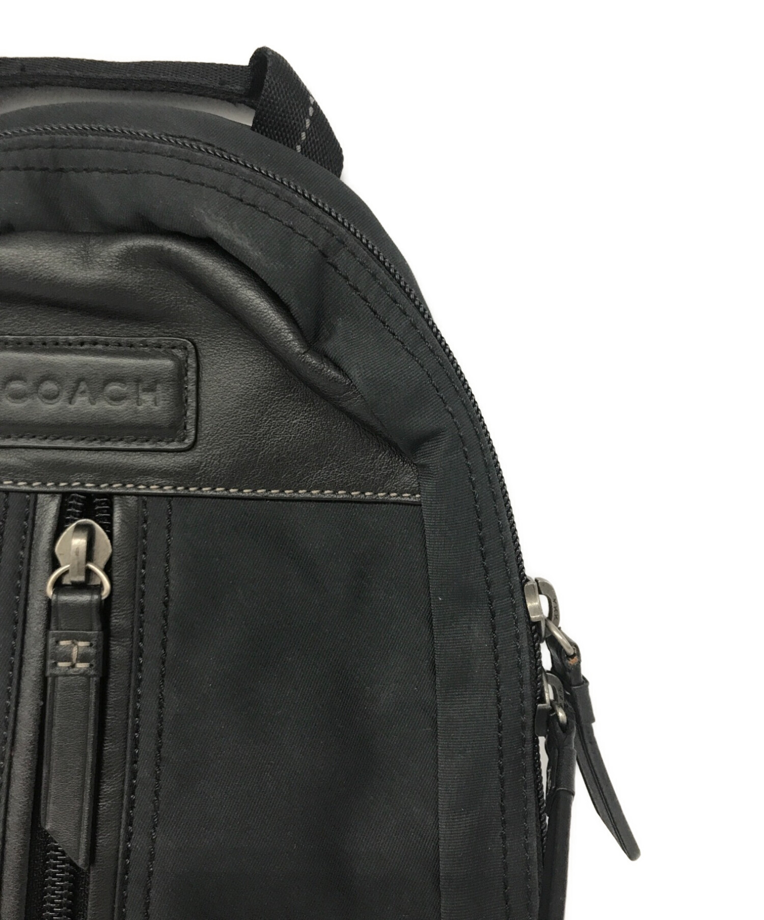 COACH (コーチ) ヴァリック ナイロン スリングボディバッグ　F70692　 E1359 ブラック