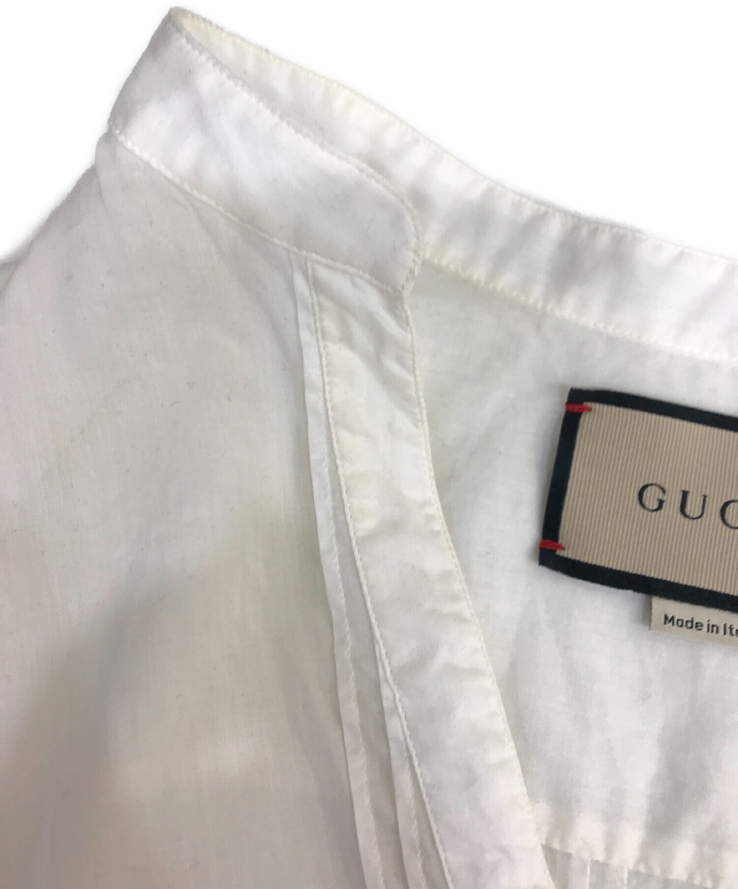 GUCCI (グッチ) チュニックシャツ　654888 Z3877 ホワイト サイズ:44