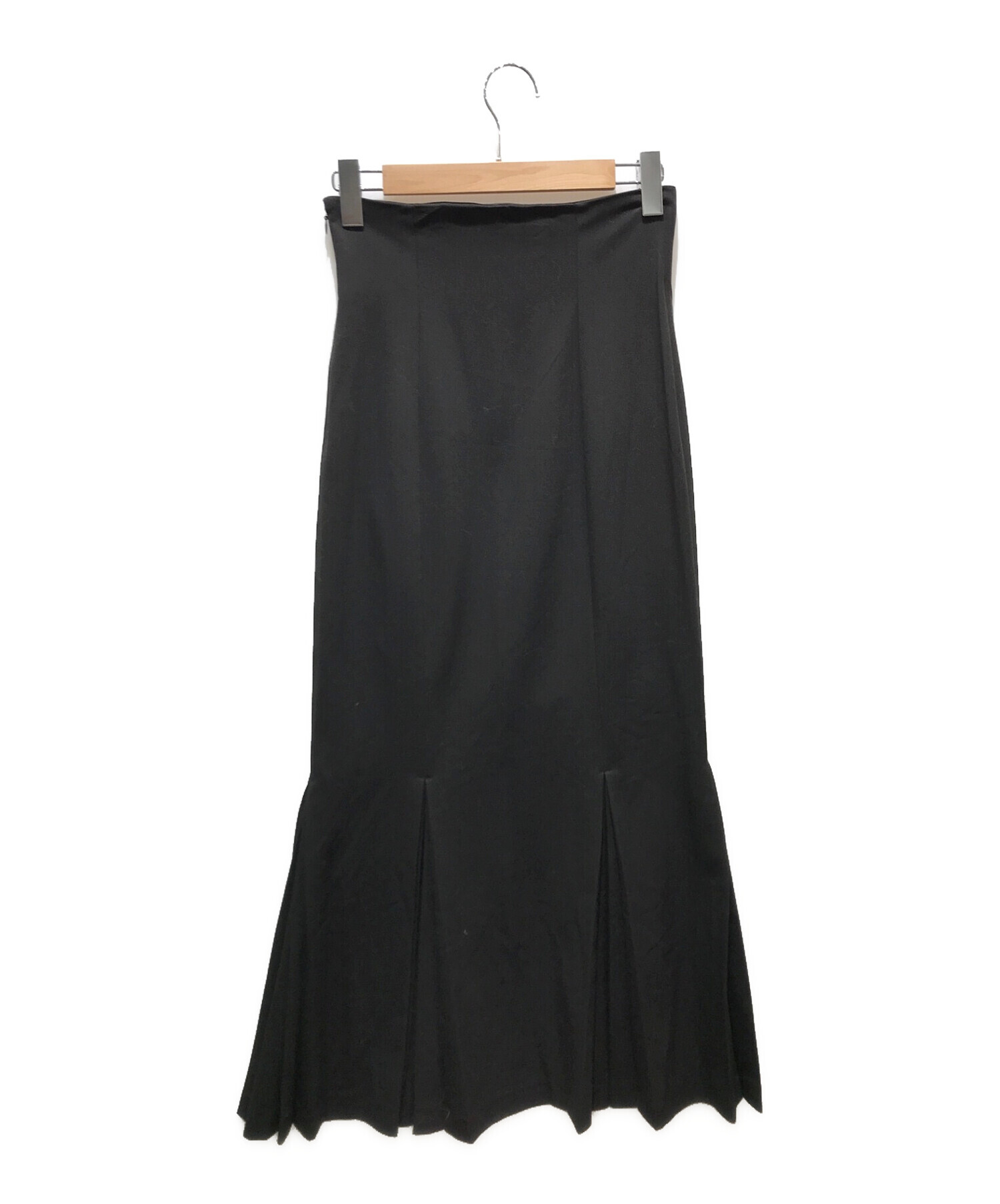 Louren (ローレン) mermaid pleats skirt　Lo-201-54 ブラック サイズ:M 未使用品