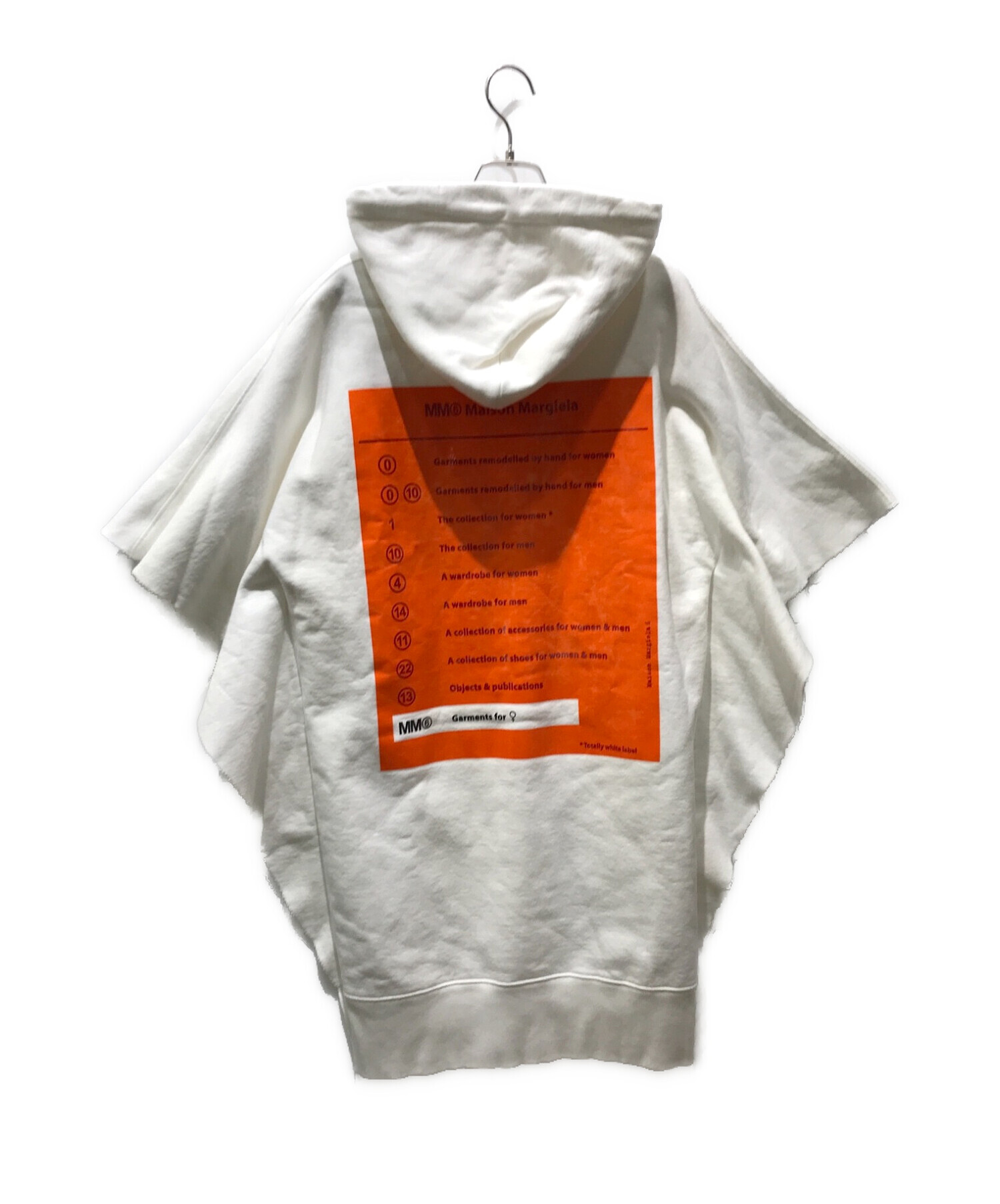 MM6 Maison Margiela (エムエムシックス メゾンマルジェラ) ロングパーカー　S52CT0448 S25387 ホワイト サイズ:XS