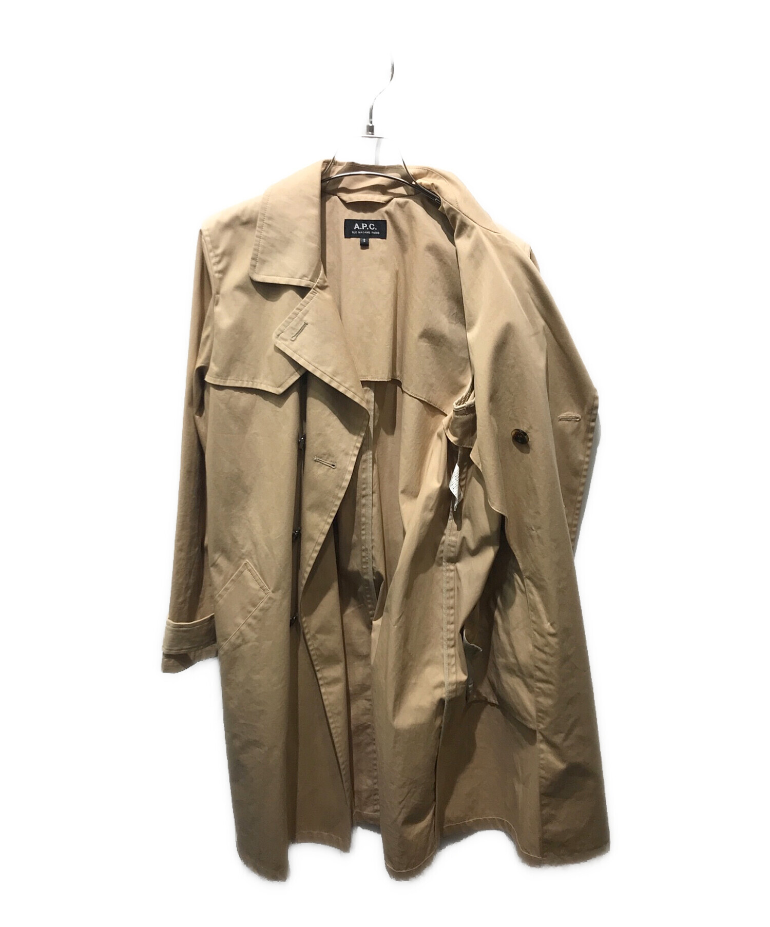 中古・古着通販】A.P.C. (アーペーセー) トレンチコート カーキ サイズ:S｜ブランド・古着通販 トレファク公式【TREFAC  FASHION】スマホサイト