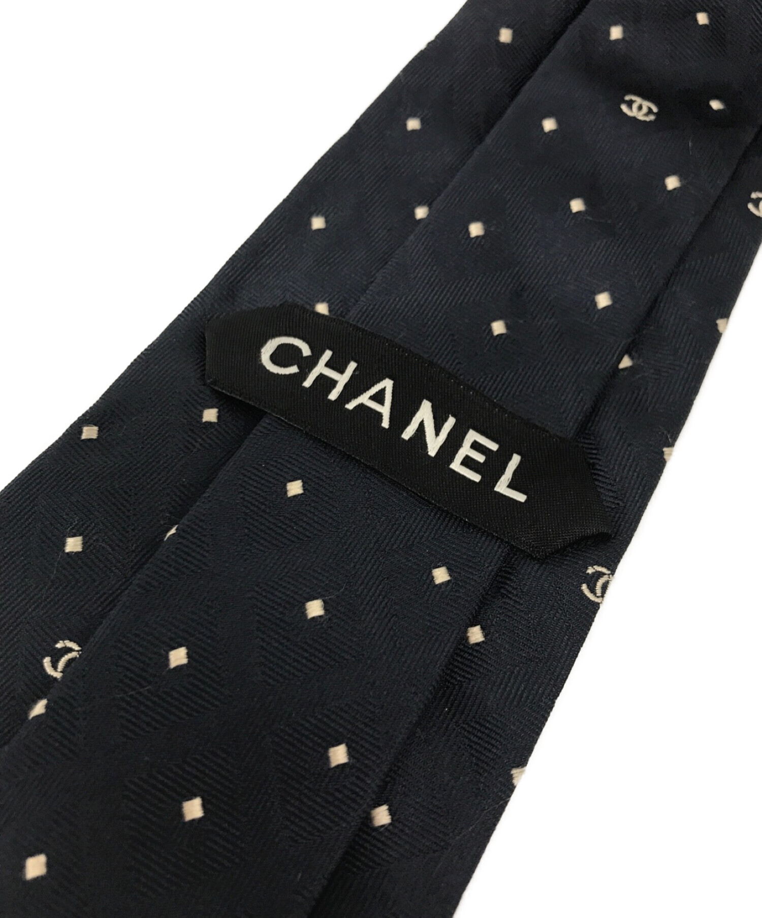 【中古・古着通販】CHANEL (シャネル) ココマークドットネクタイ