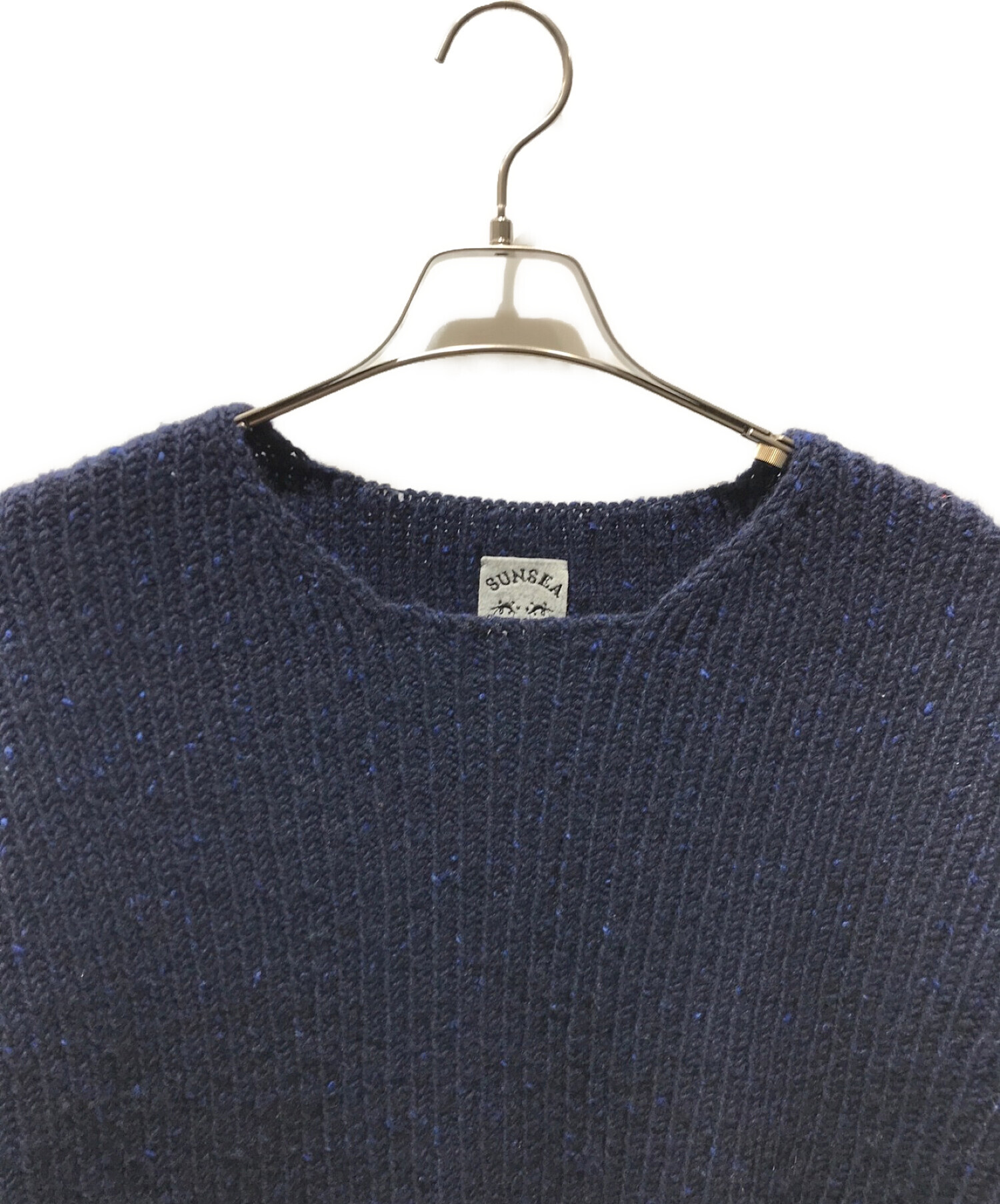 SUNSEA (サンシー) DEEP GROOVE SWEATER　20A58 ネイビー サイズ:2