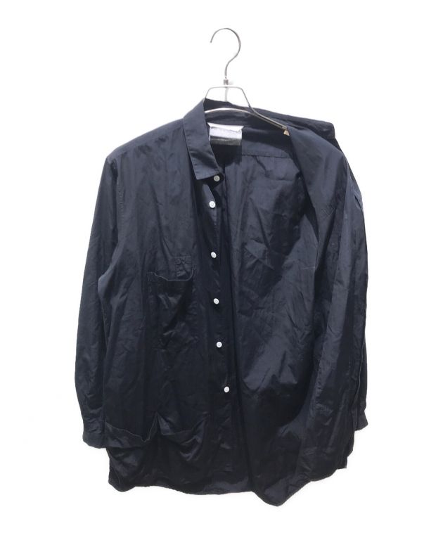PORTER POCKET SHIRT by DIGAWEL (ポーターポケットシャツ バイ ディガウェル) 別注マルチポケットシャツ ブラック  サイズ:2