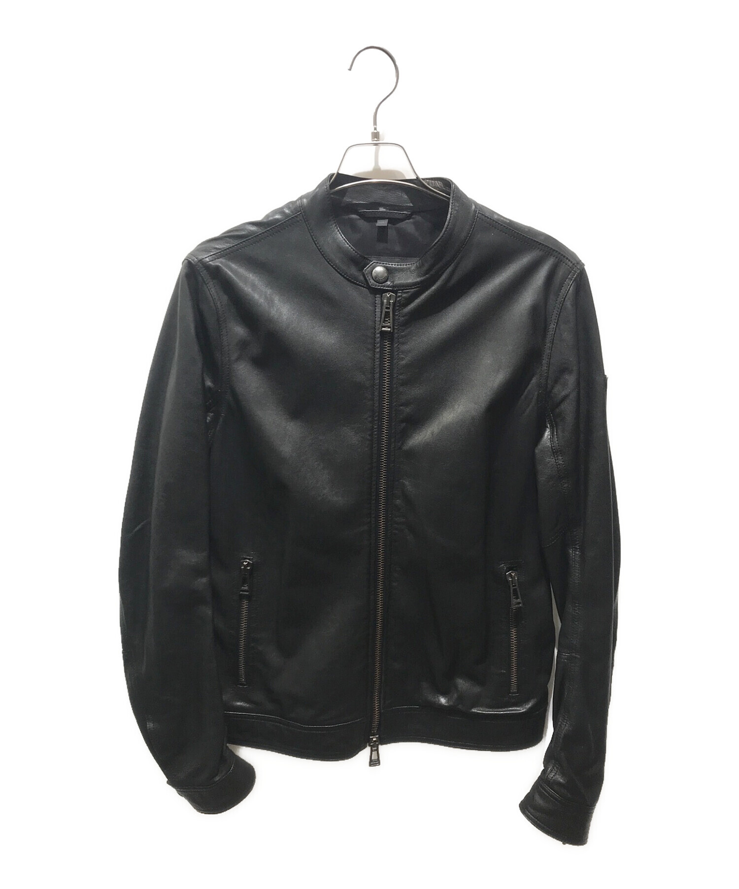 BELSTAFF (ベルスタッフ) ラムレザージャケット　71020280 ブラック サイズ:48